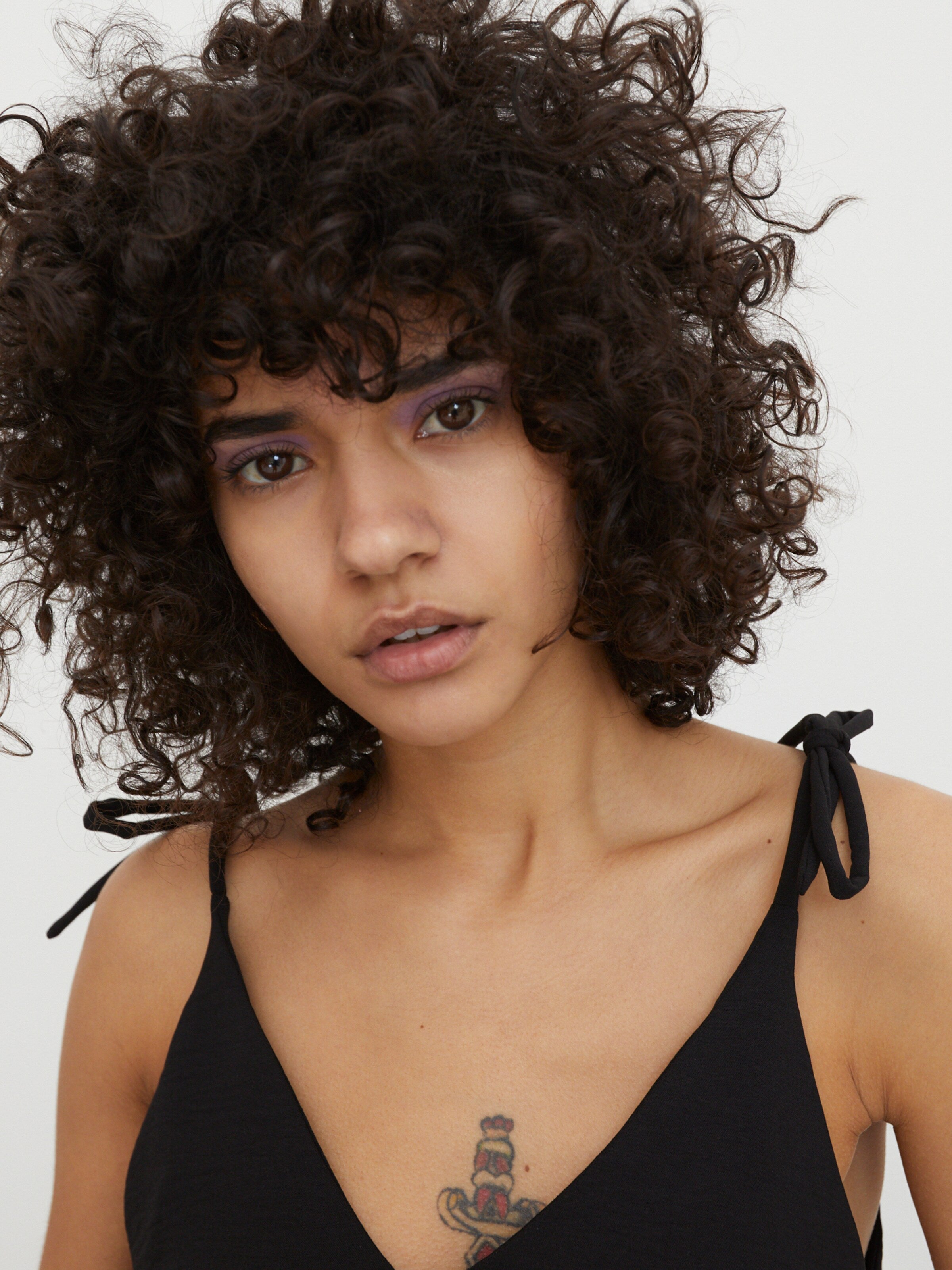 EDITED Spaghetti Tops Top Ulla Dames Zwart