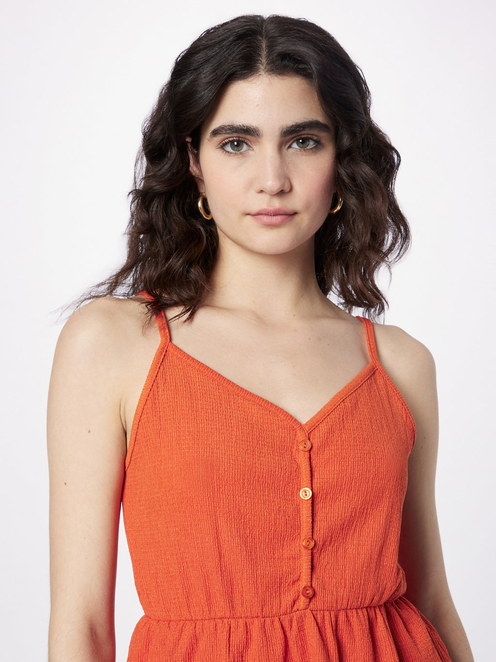 About You Spaghetti Tops Top Maura Dames Oranje