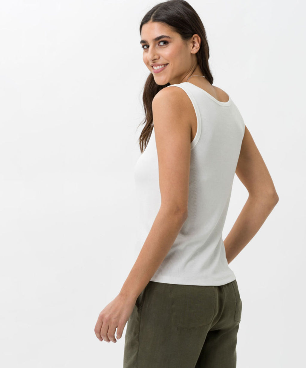 BRAX Tanktops Top Ivy Dames Offwhite