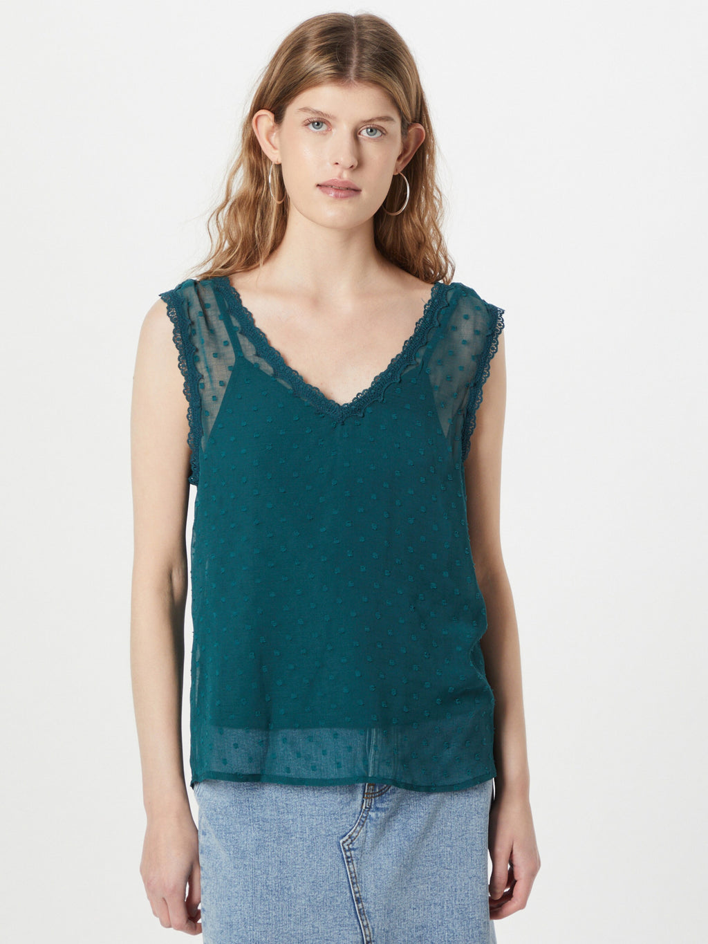 About You Blouse Tops Blouse Marion Dames Donkergroen