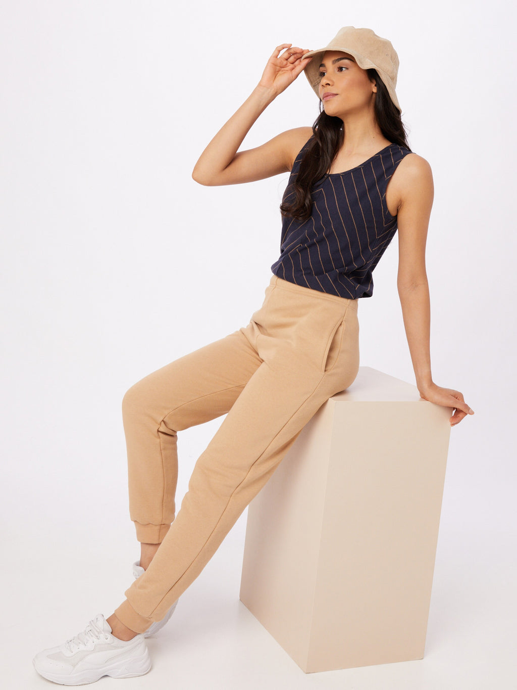 Thought Mouwloze Shirts Top CECILIA Dames Marine