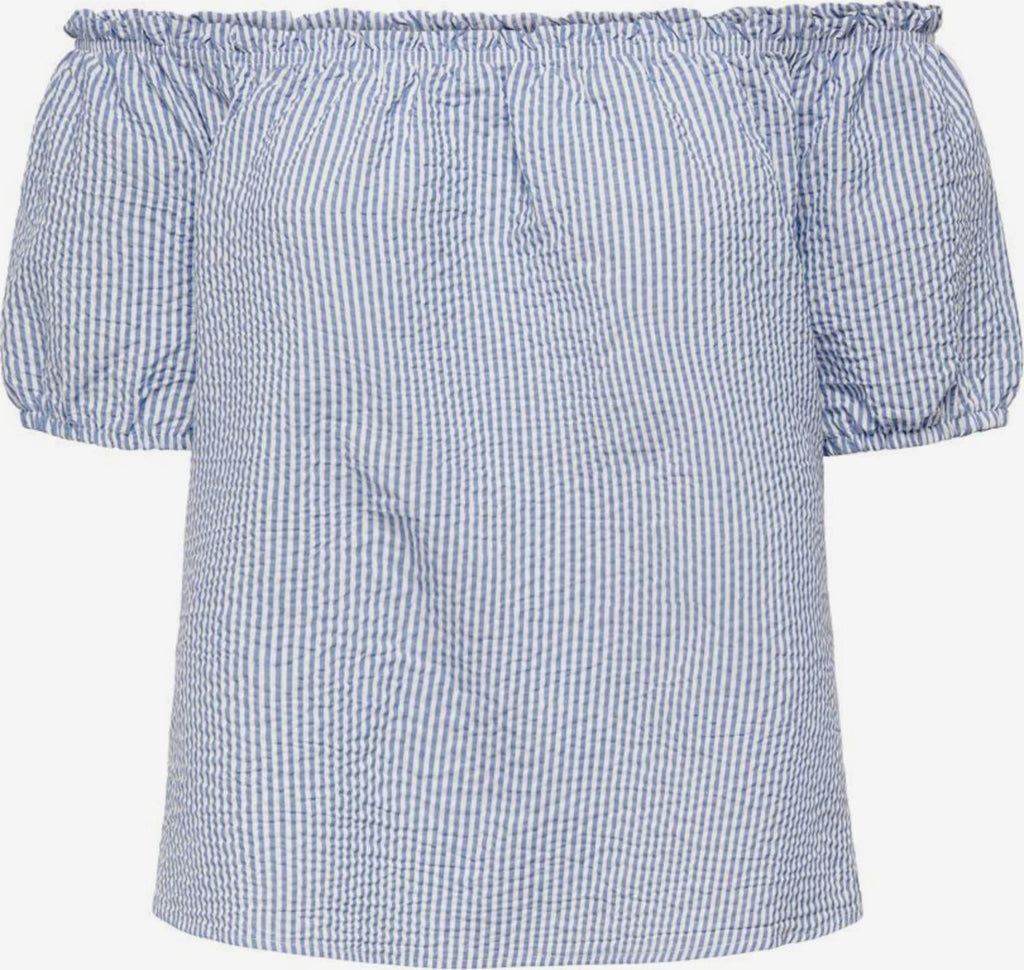 ONLY Uitgaanstops Top Dames Blauw / Wit