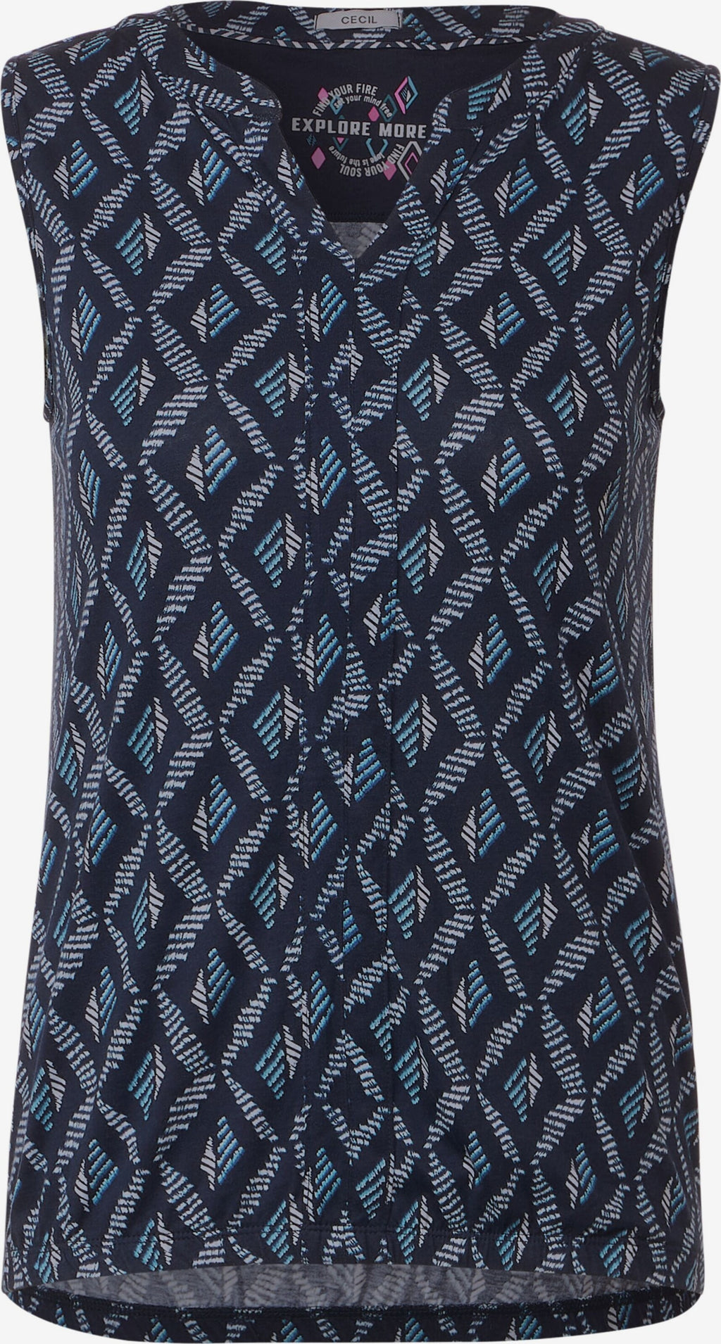 Cecil Blouse Tops Blouse Dames Blauw / Nachtblauw