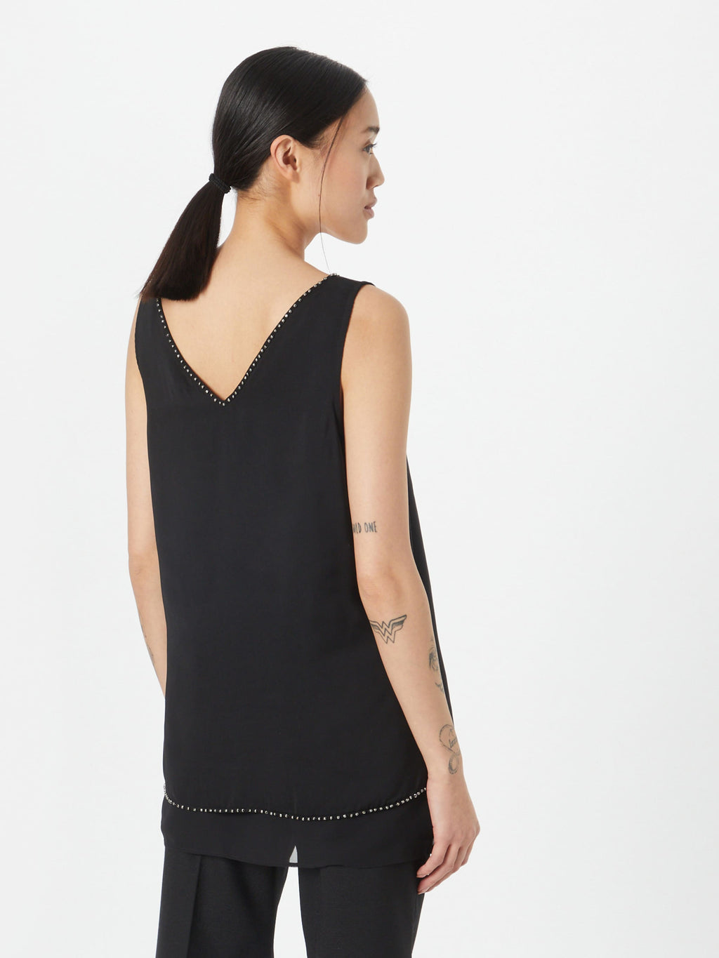 Wallis Mouwloze Shirts Top Dames Zwart