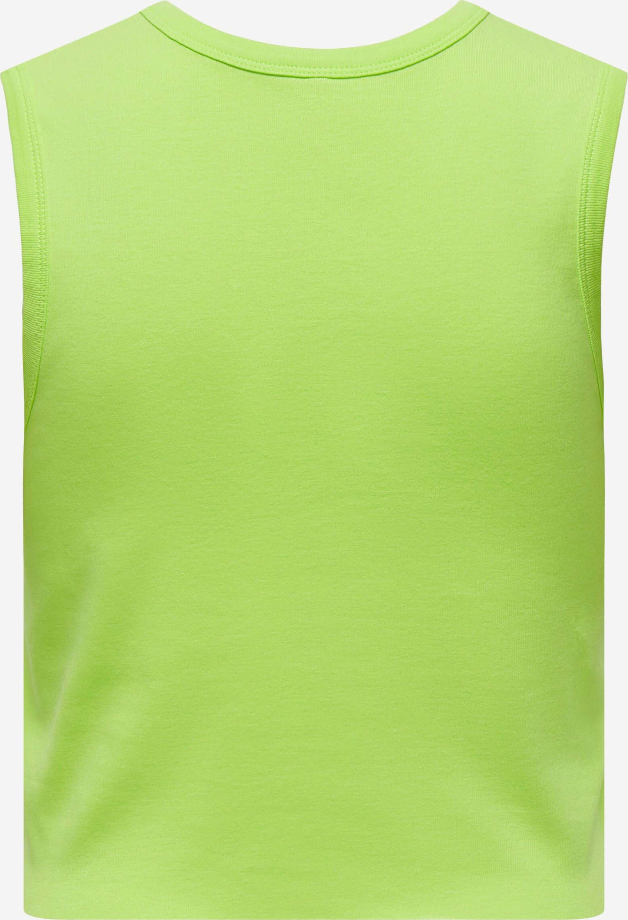 ONLY Mouwloze Shirts Top HANNA Dames Neongroen