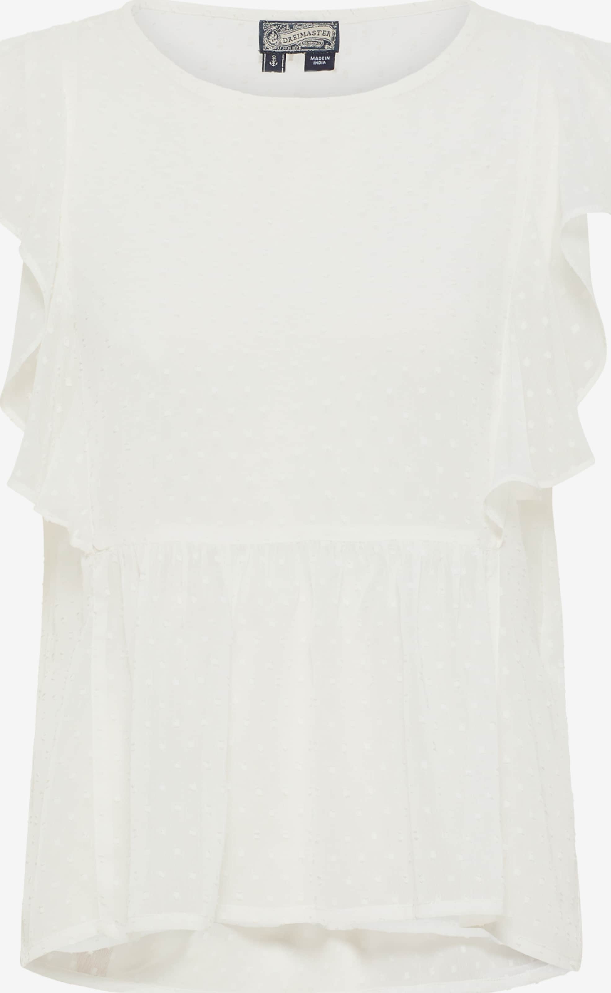 DreiMaster Vintage Blouse Tops Blouse Dames Wolwit