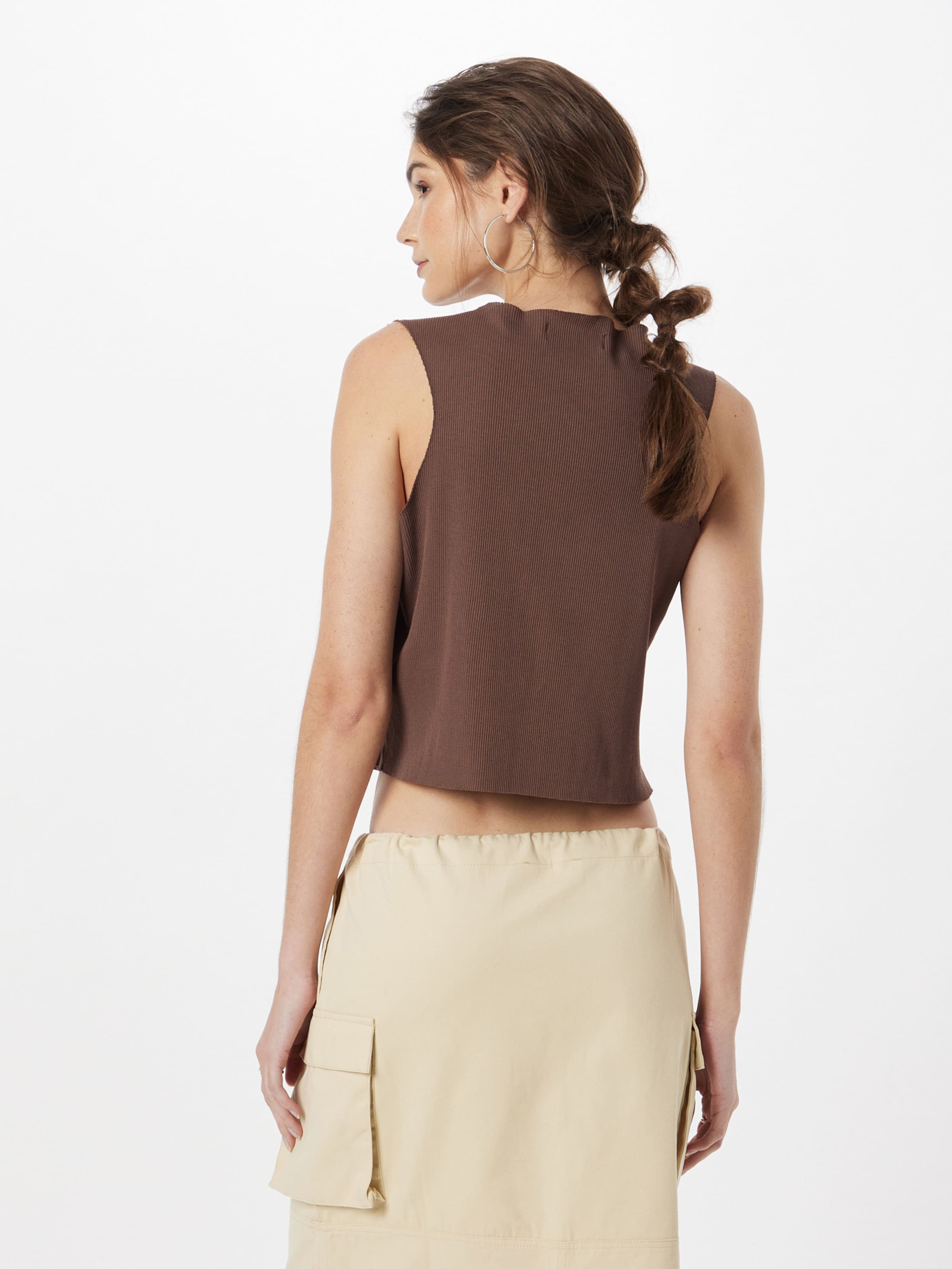  Crop Tops Shirt Angely Dames Bruin