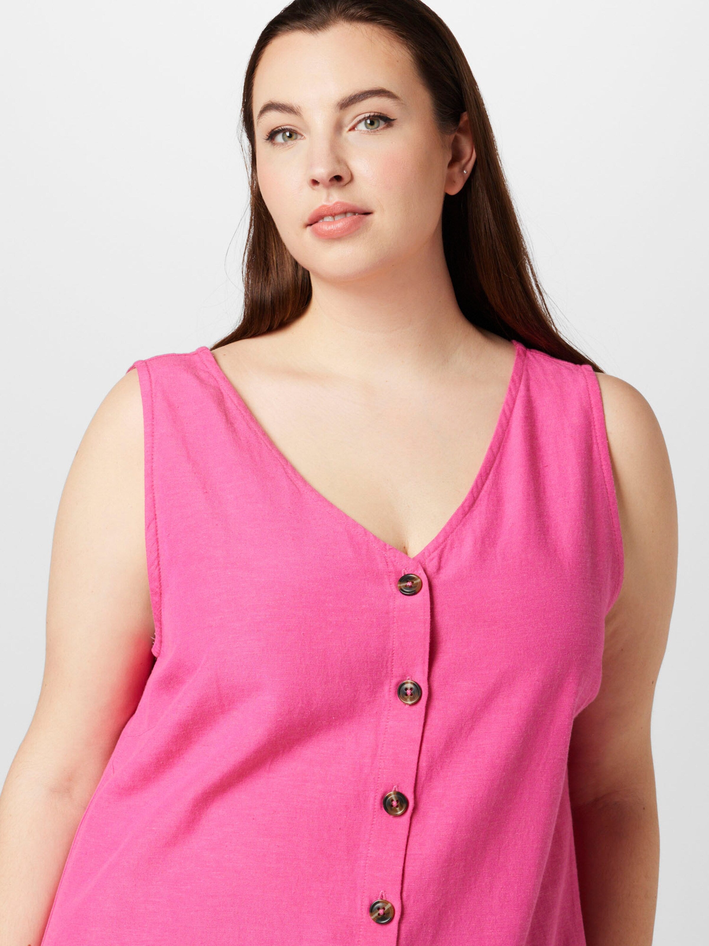 ONLY CARMAKOMA Blouse Tops Blouse BILLIE Dames Pink