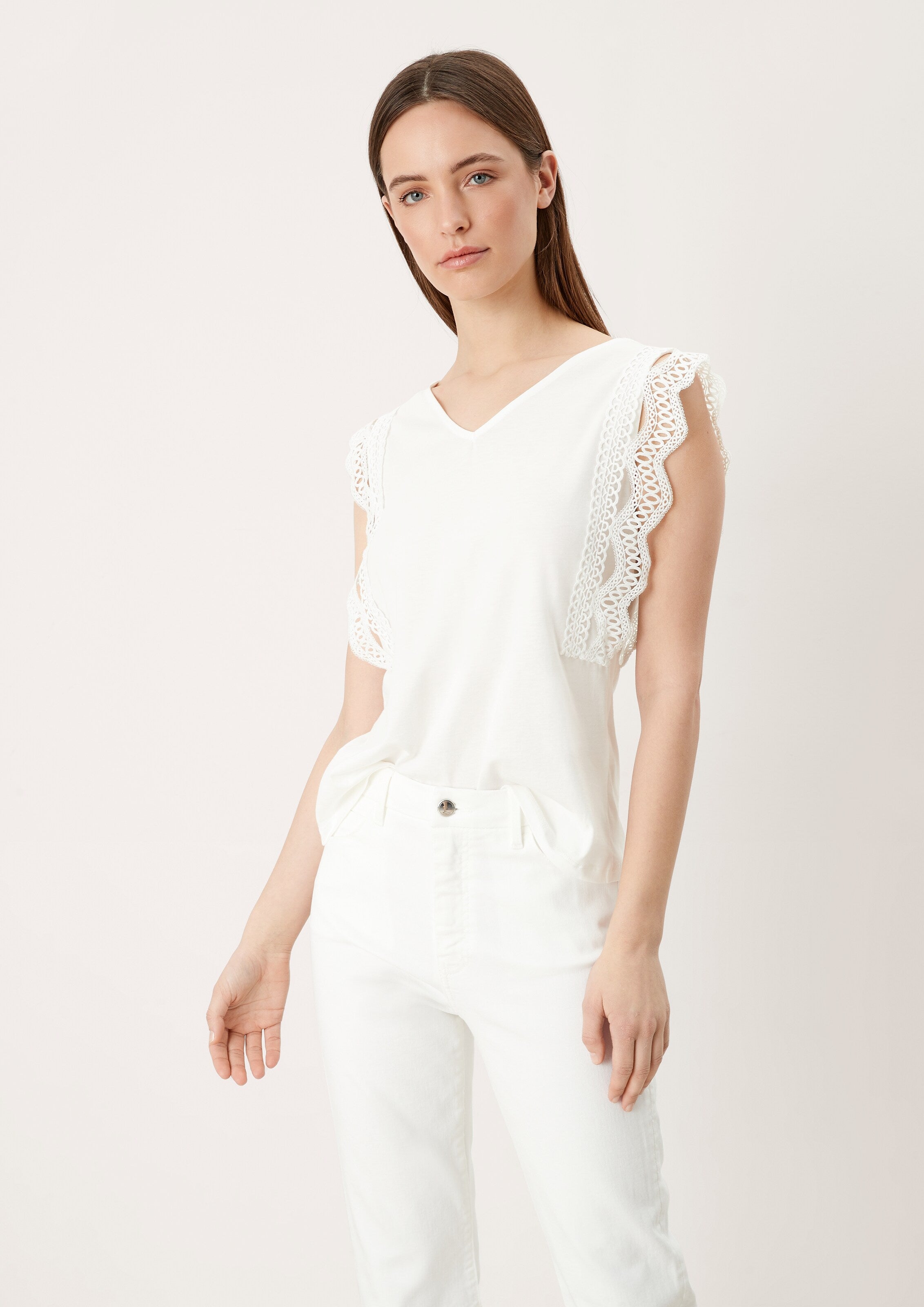 S.Oliver BLACK LABEL Blouse Tops Blouse Dames Crème