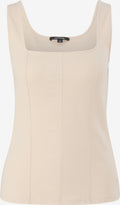 Comma Tanktops Top Dames Crème