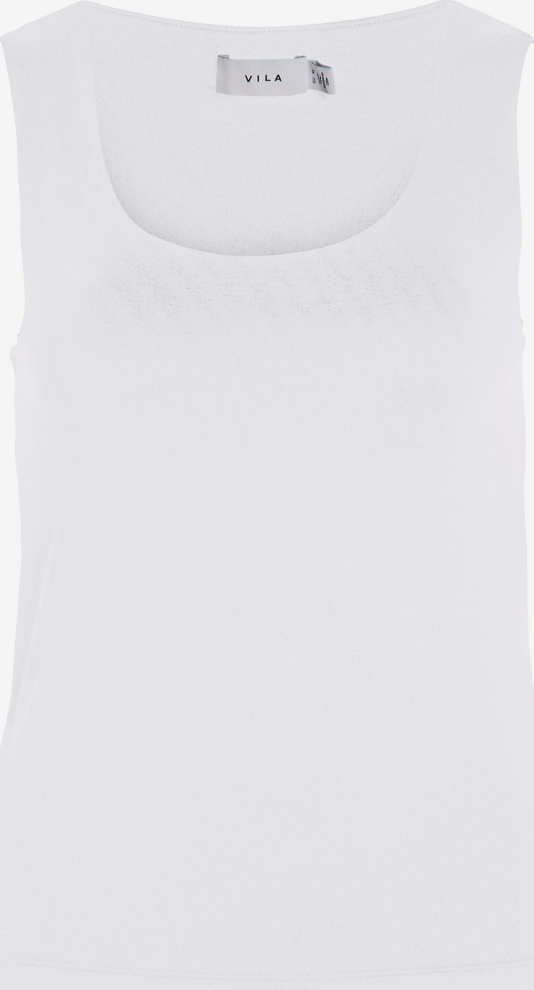 Vila Mouwloze Shirts Top KENZA Dames Wit