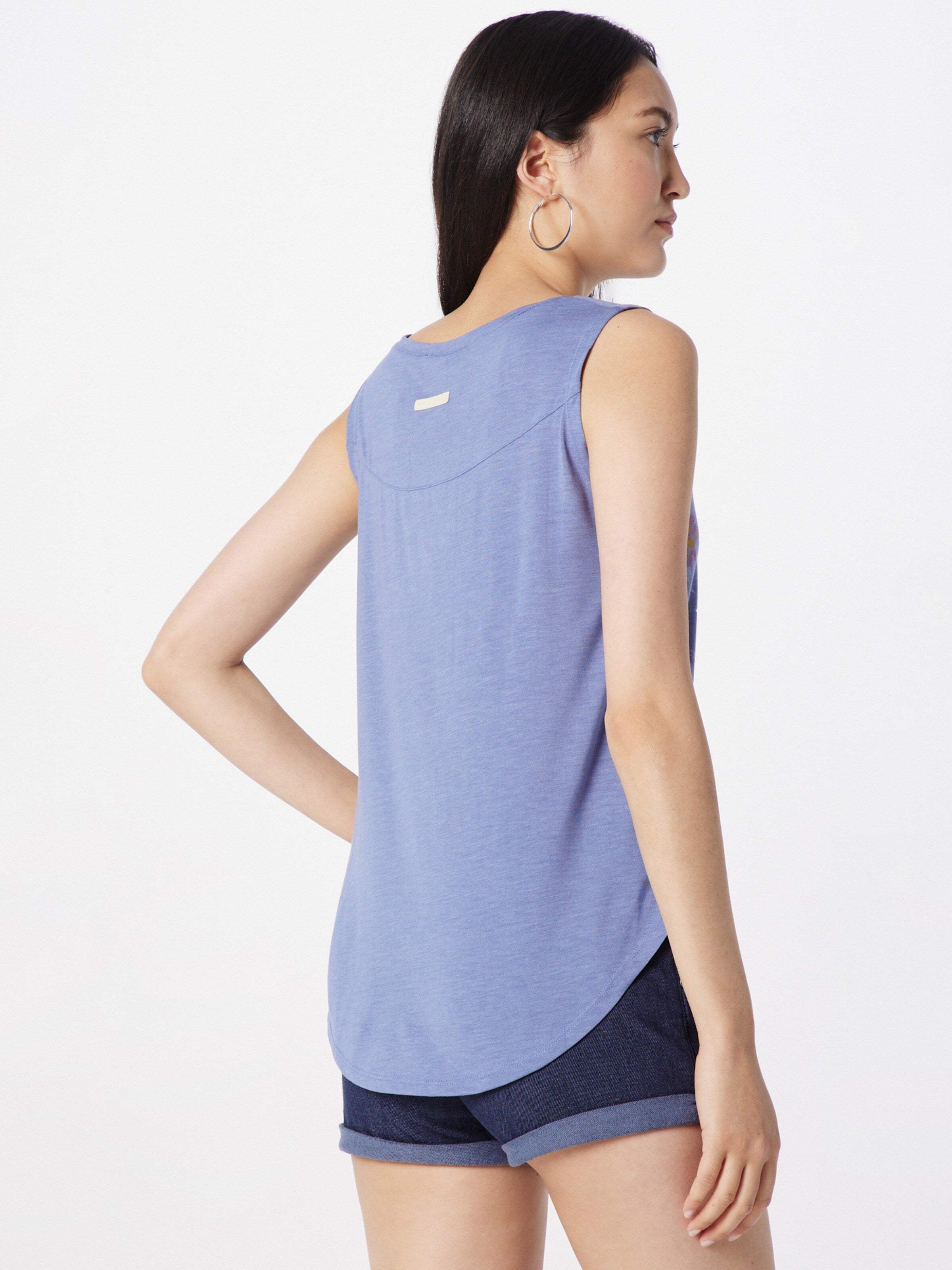Ragwear Mouwloze Shirts Top VALENCA Dames Lichtblauw
