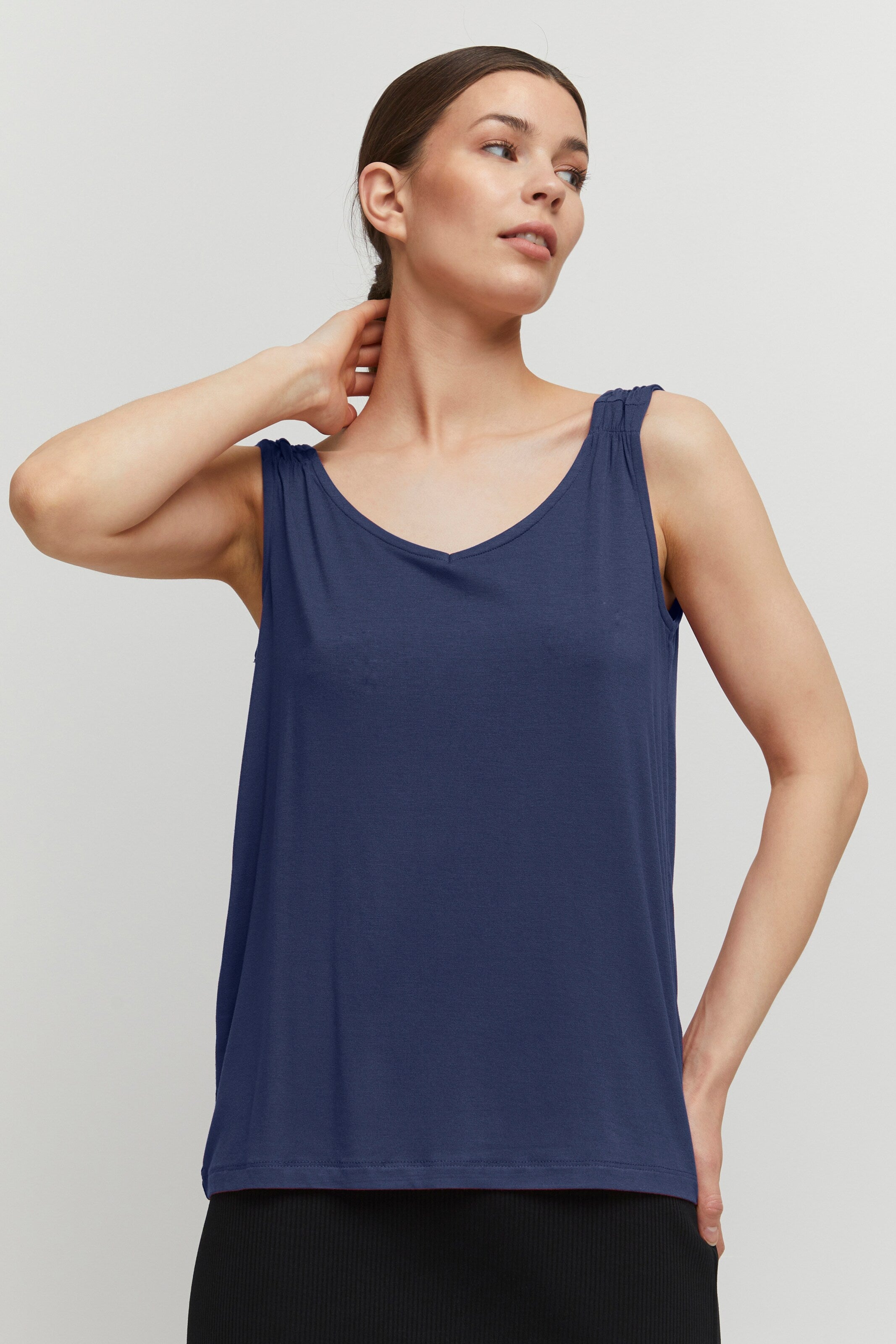 B.young Tanktops Top Dames Indigo