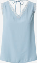 ONLY Kanten Tops Top ONLALICE TOP WVN Dames Blauw
