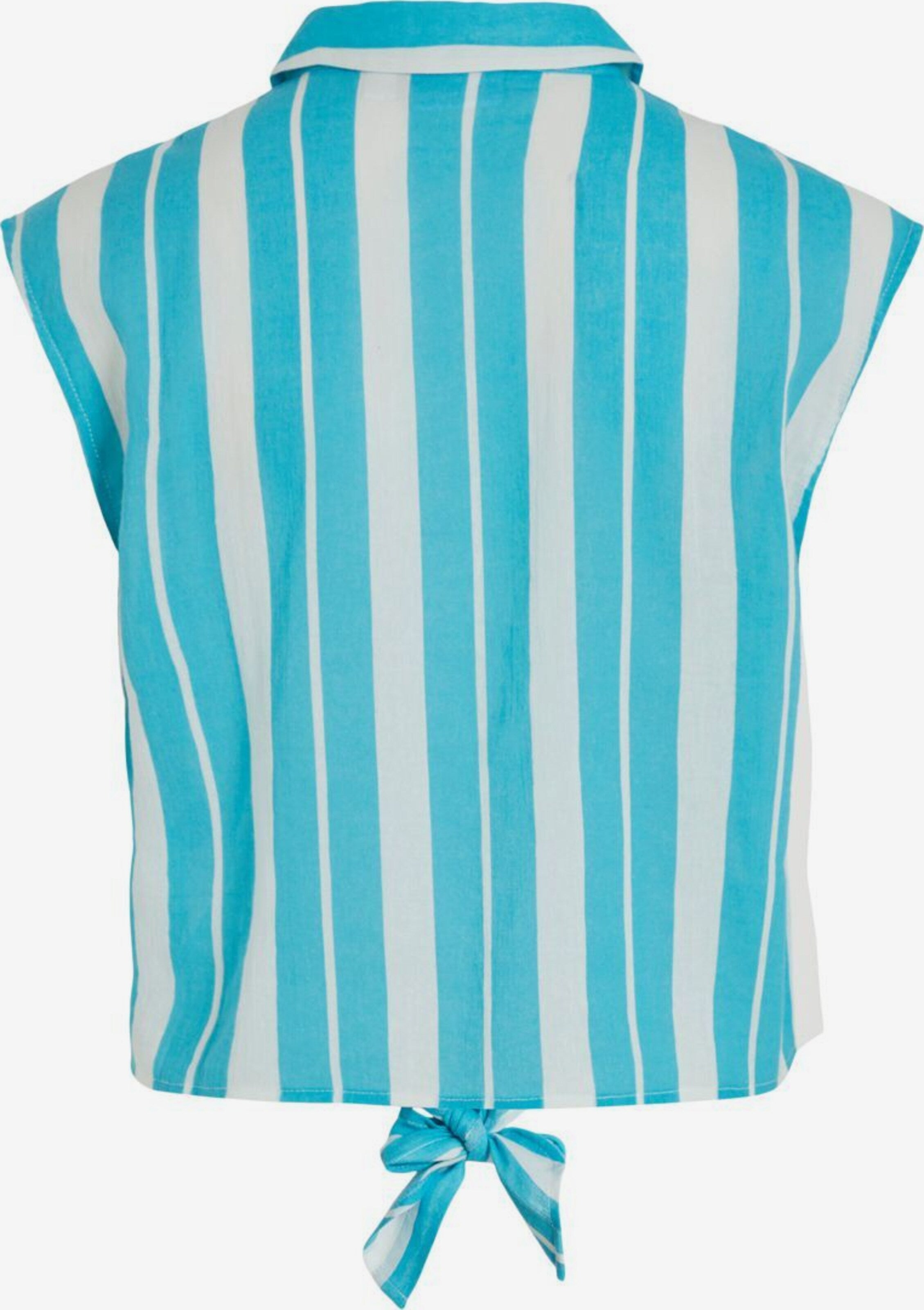 Vila Blouse Tops Blouse Dames Blauw / Wit