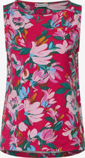 STREET ONE Mouwloze Shirts Top Dames Rosa / Donkerroze