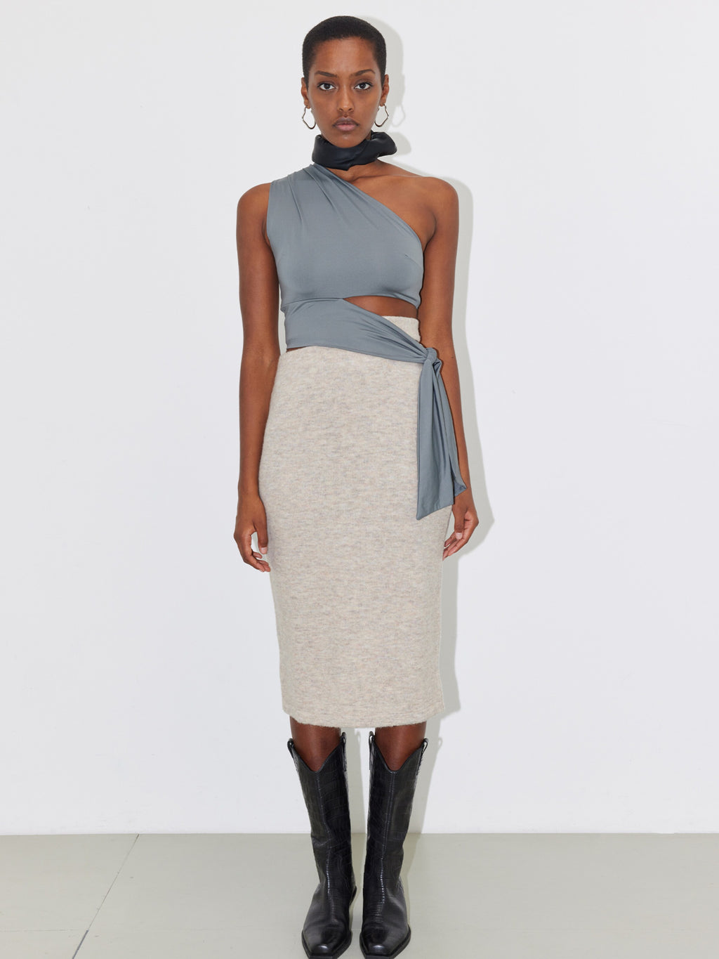  Crop Tops Top Leia Dames Basaltgrijs