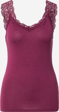 Pieces Kanten Tops Top Barbera Dames Lila