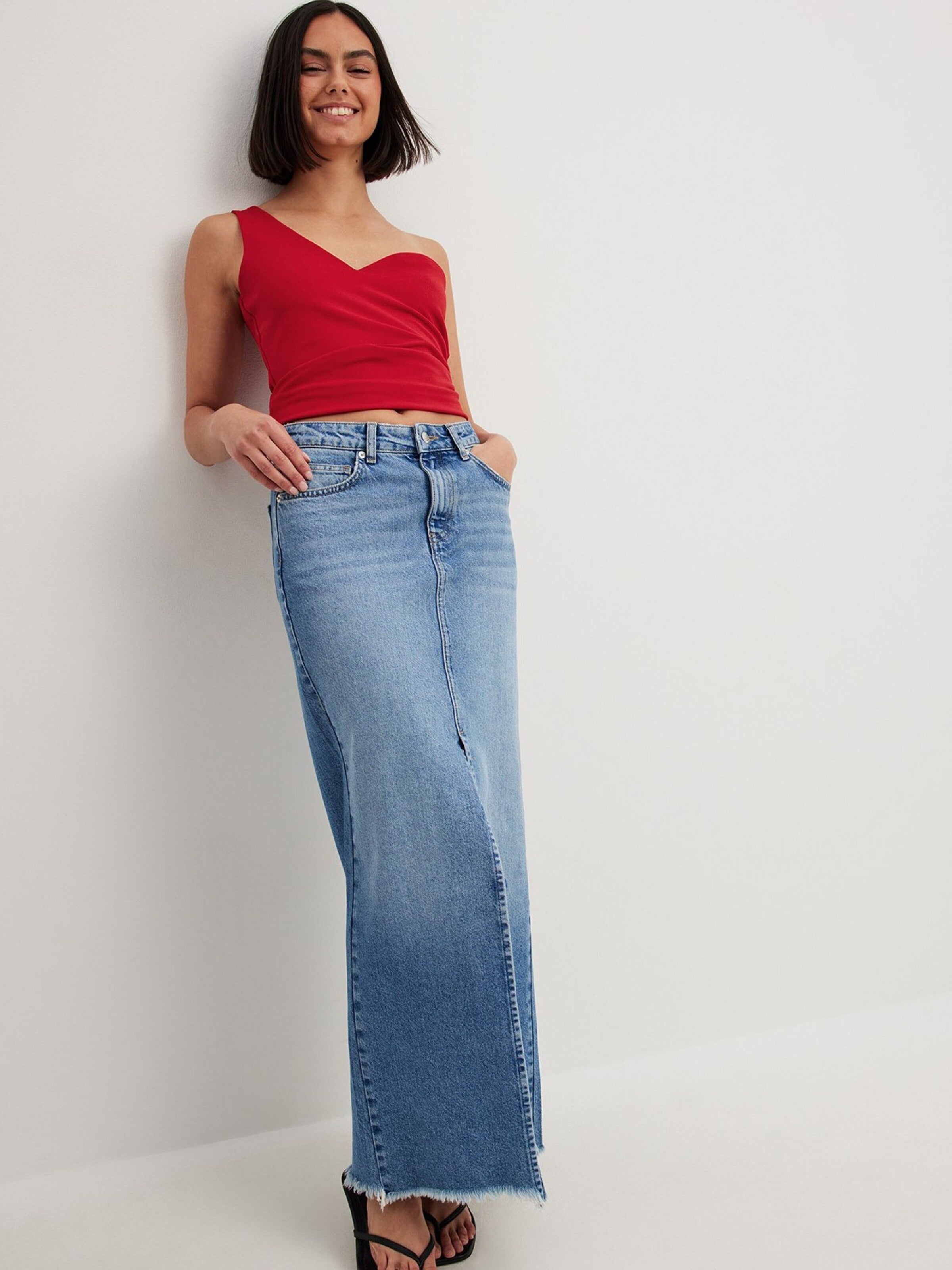 NA-KD Crop Tops Top Dames Rood