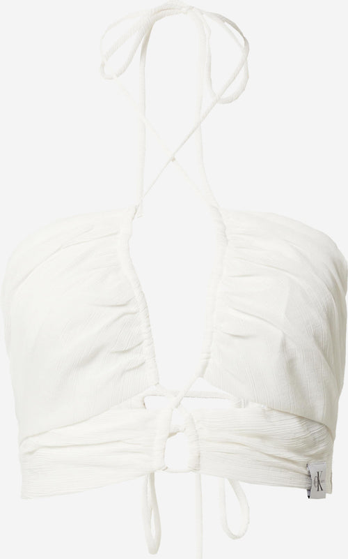 Calvin Klein Jeans Crop Tops Top Dames Offwhite