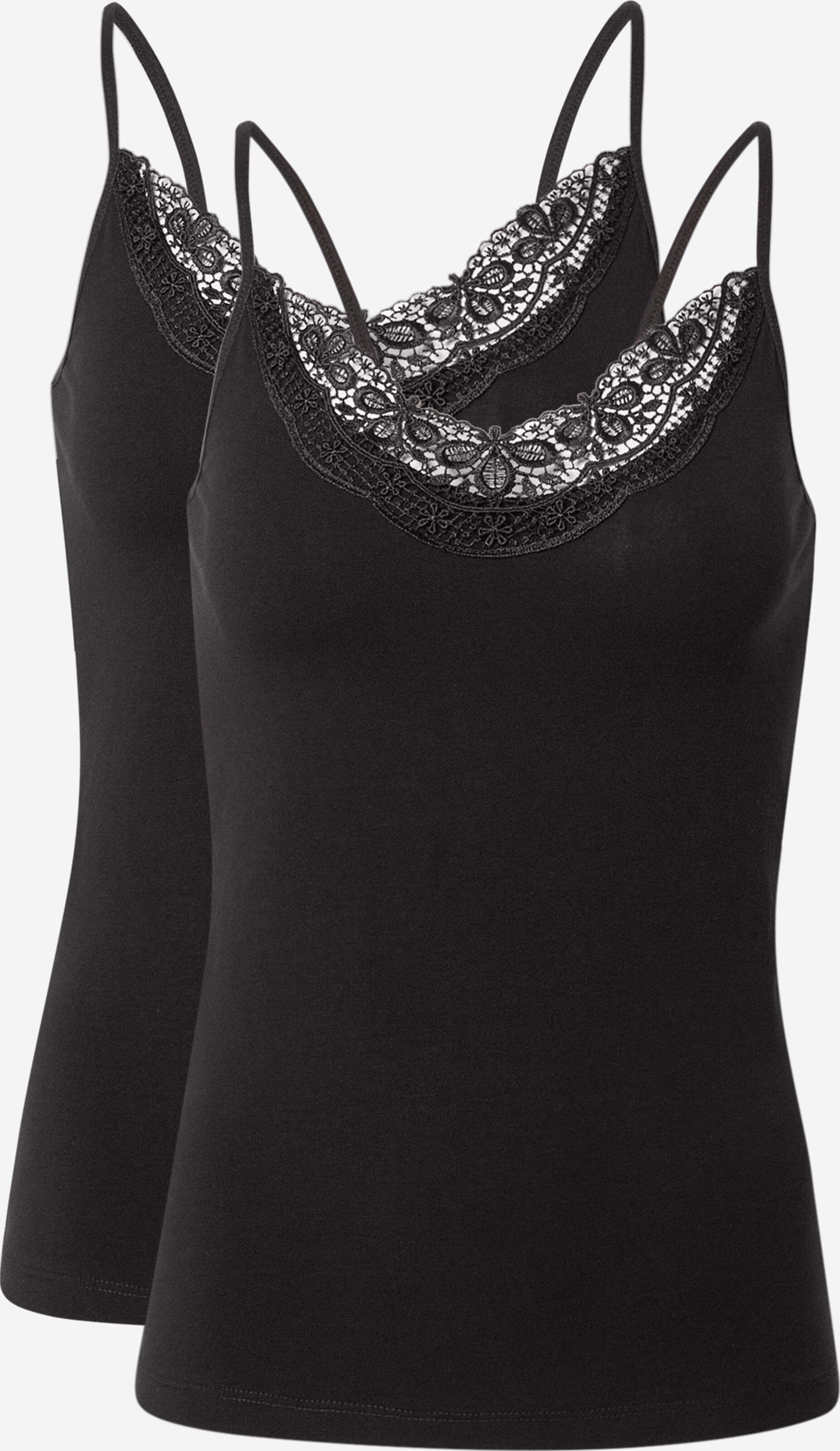 Vero Moda Kanten Tops Top Inge Dames Zwart