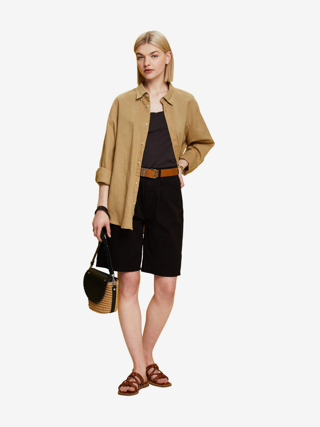 ESPRIT Mouwloze Shirts Top Dames Antraciet