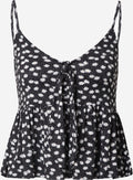 About You Spaghetti Tops Top Aurelia Dames Zwart