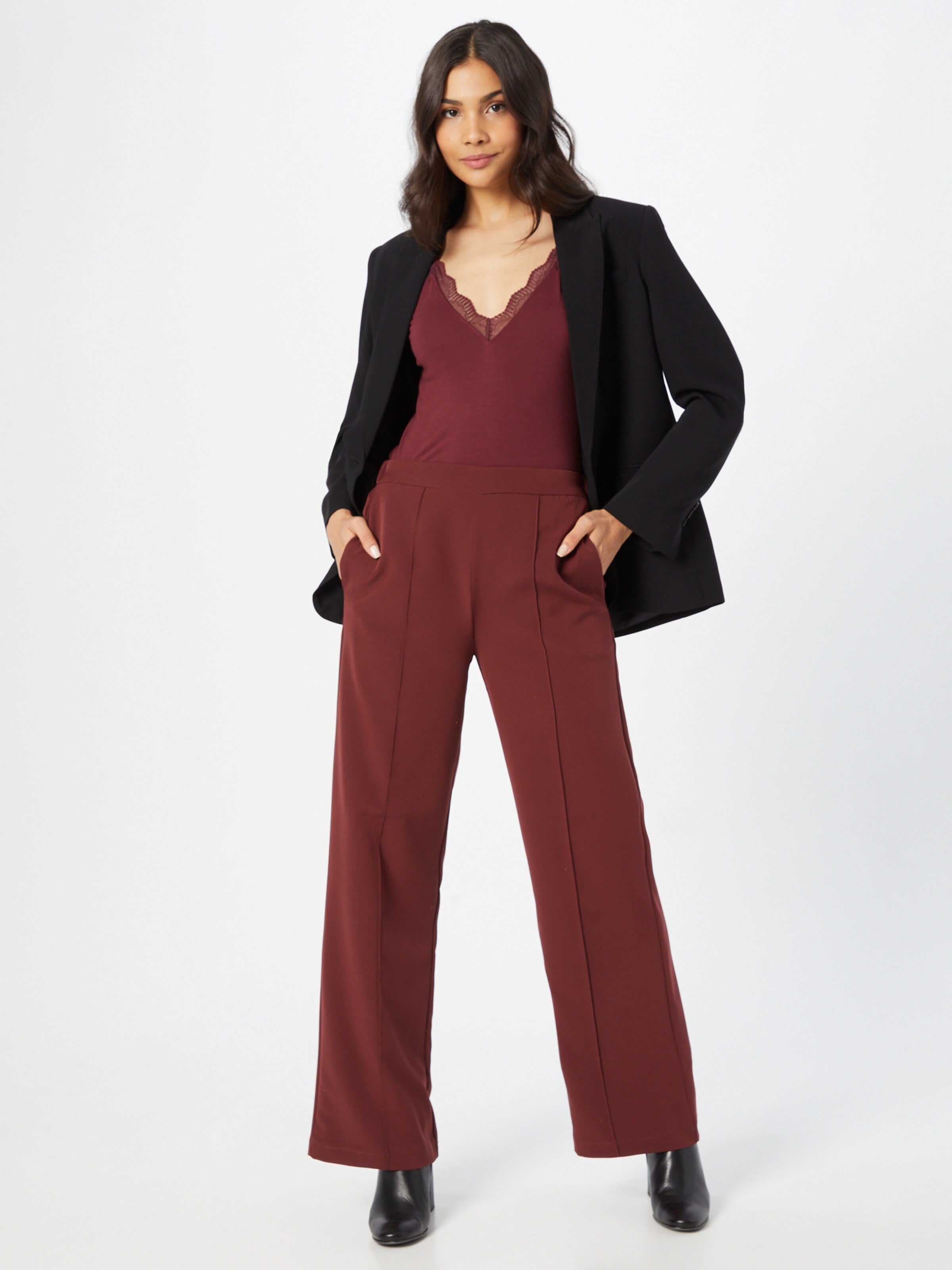 About You Kanten Tops Top Sharli Dames Bordeaux