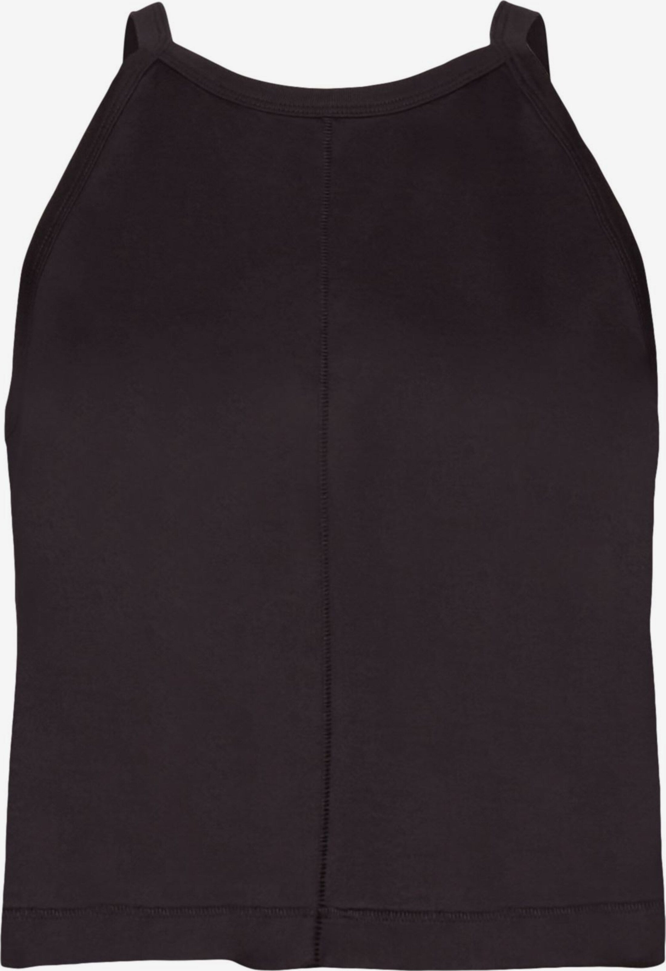 ESPRIT Crop Tops Shirt Dames Zwart