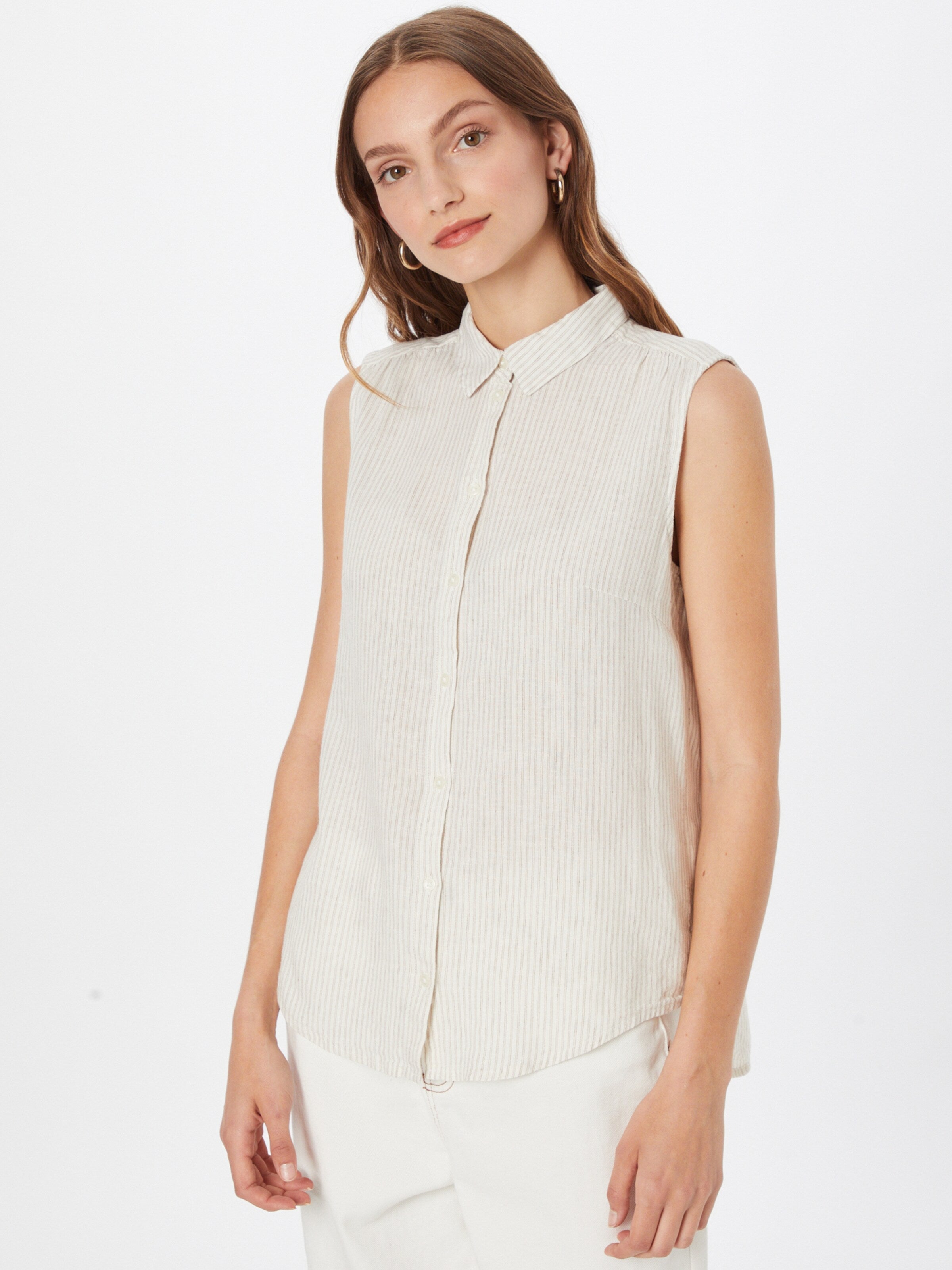 Tom Tailor Blouse Tops Blouse Dames Donkerbeige