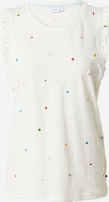  Mouwloze Shirts Top TILDE Dames Wit