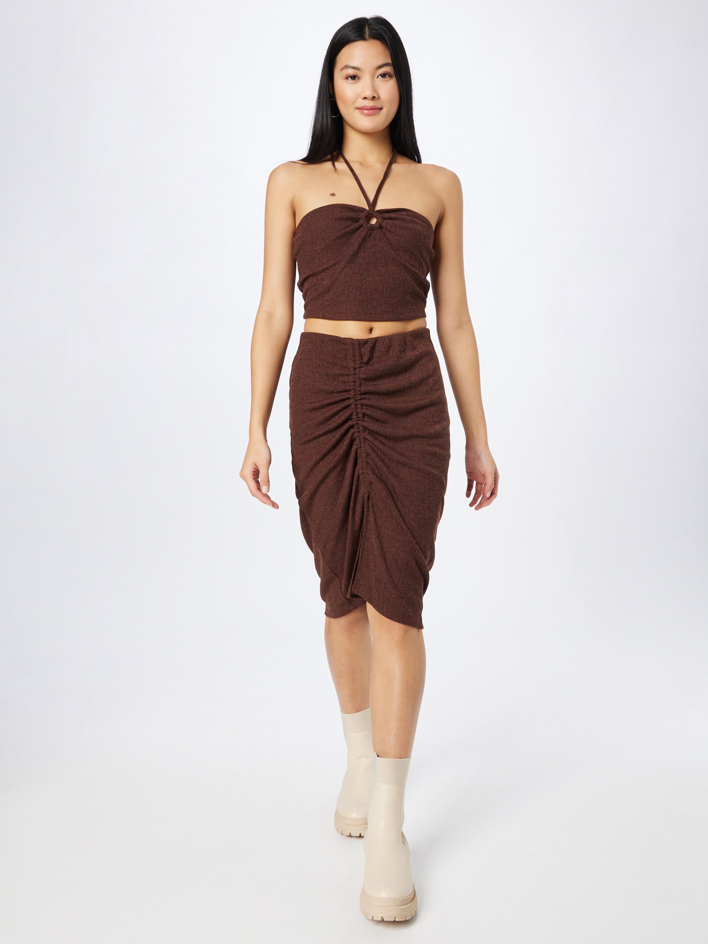 NLY By Nelly Crop Tops Top Dames Bruin