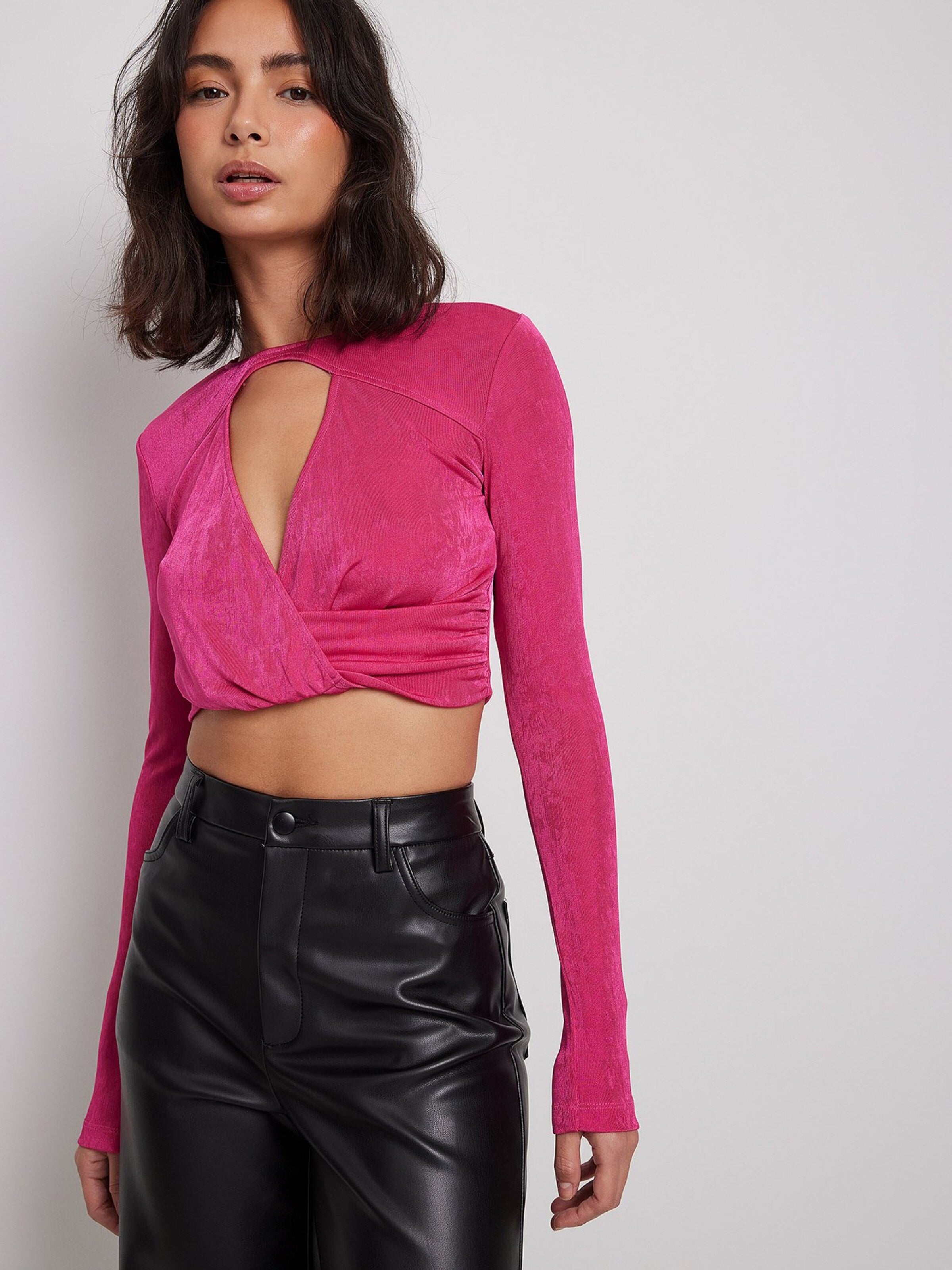 NA-KD Uitgaanstops Top Dames Pink