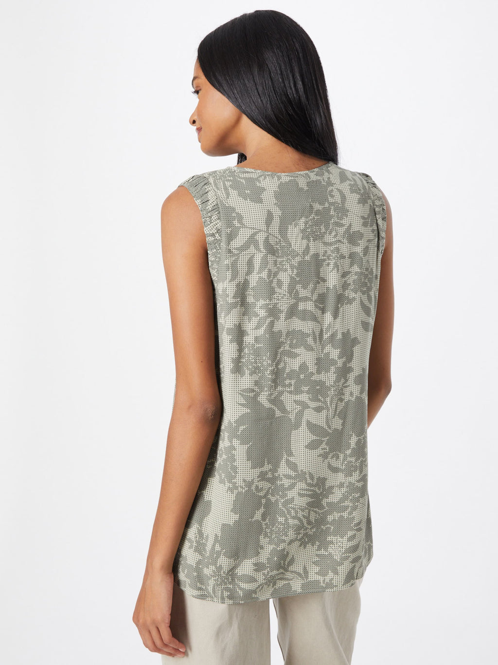 S.Oliver Blouse Tops Blouse Dames Kaki / Lichtgroen