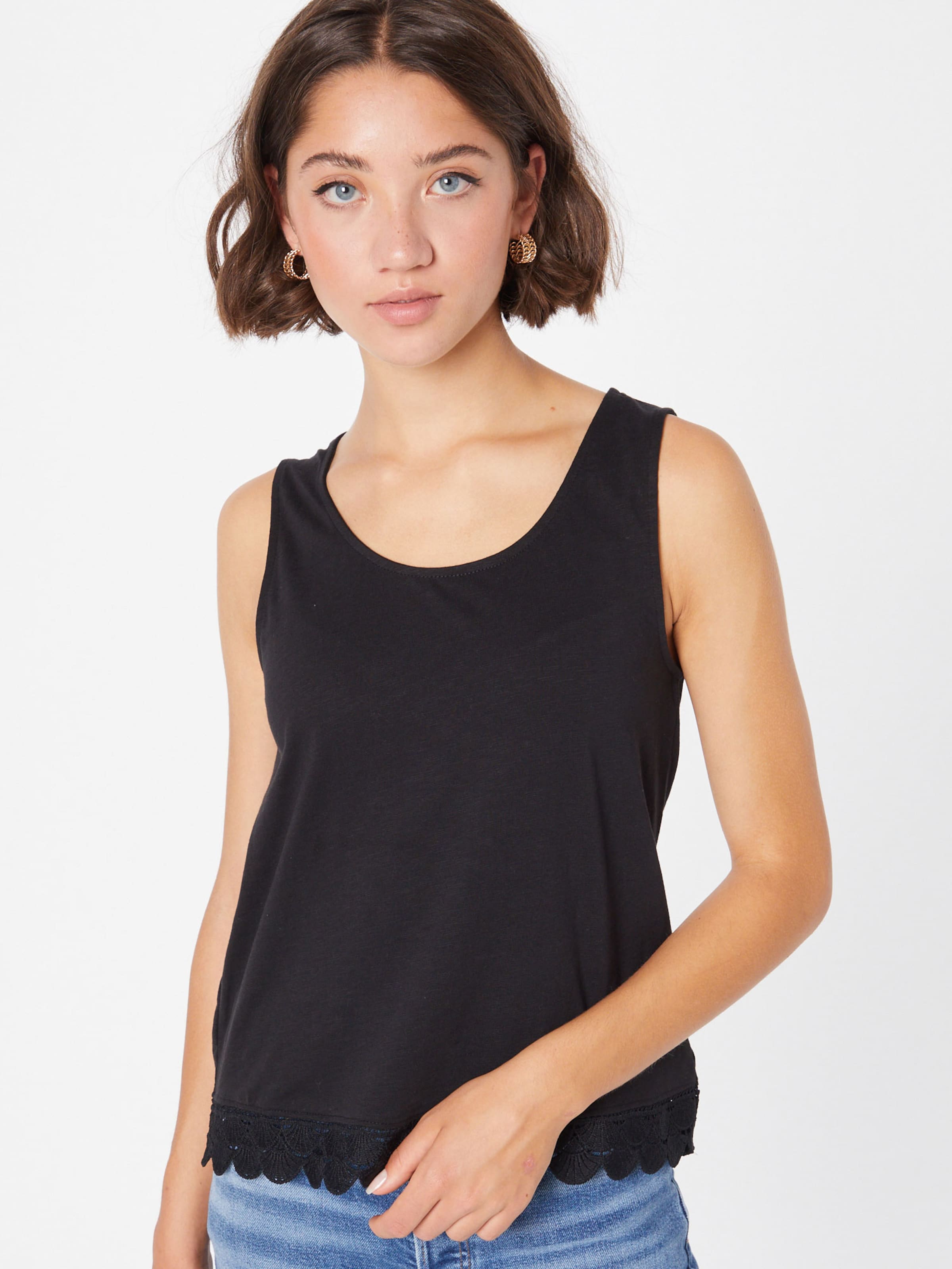 ONLY Kanten Tops Top LUNA Dames Zwart