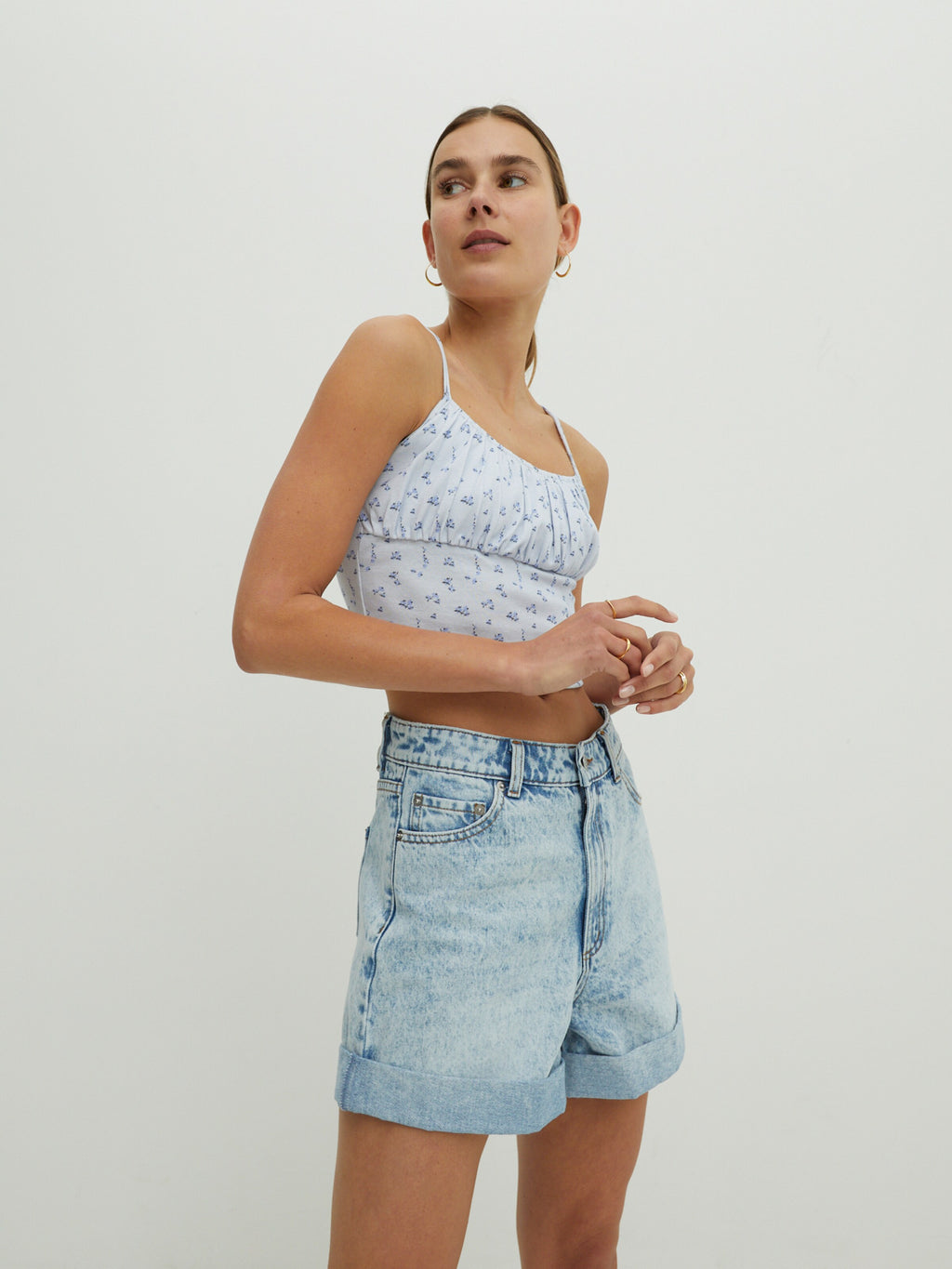 EDITED Crop Tops Top Top Dames Blauw / Gemengde Kleuren