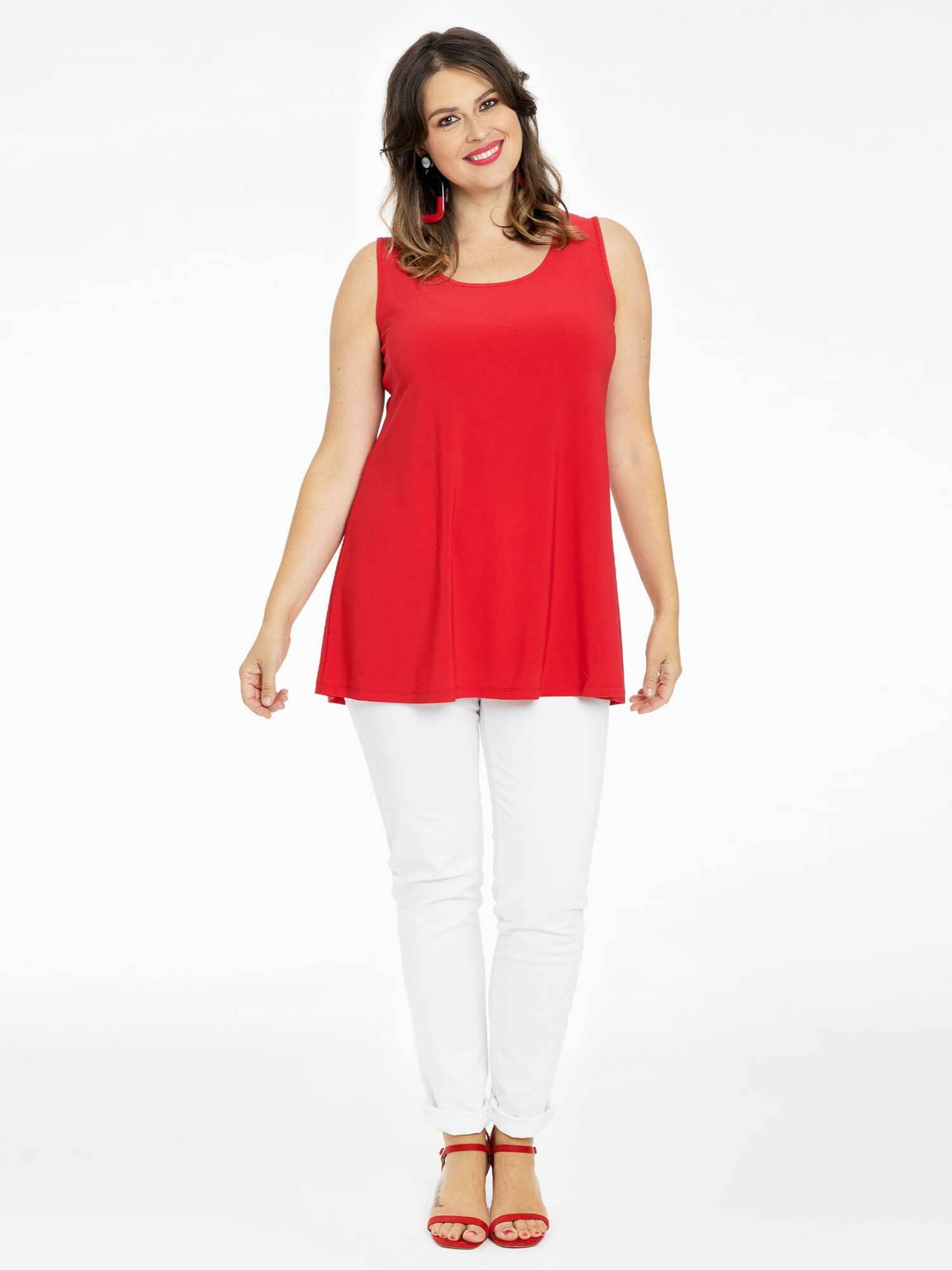  Mouwloze Shirts Top DOLCE Dames Rood