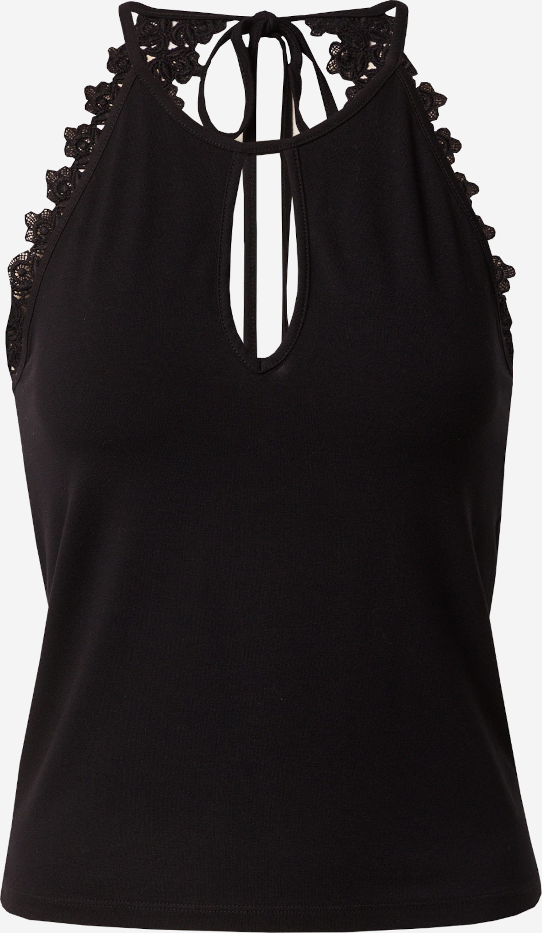 About You Kanten Tops Top Alexis Dames Zwart