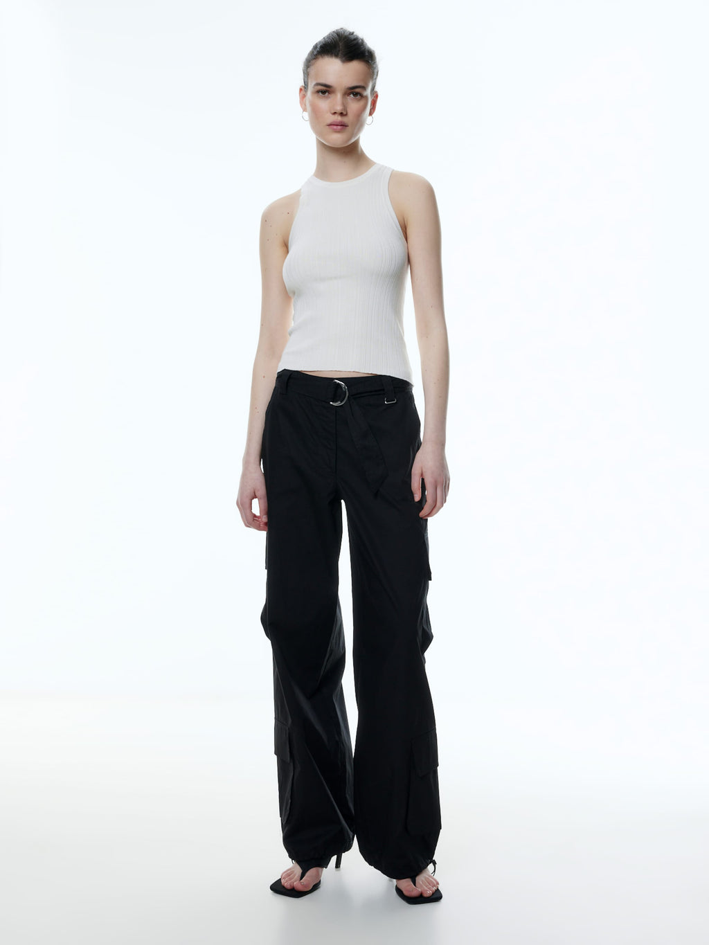 EDITED Mouwloze Shirts Top Ondria Dames Wit