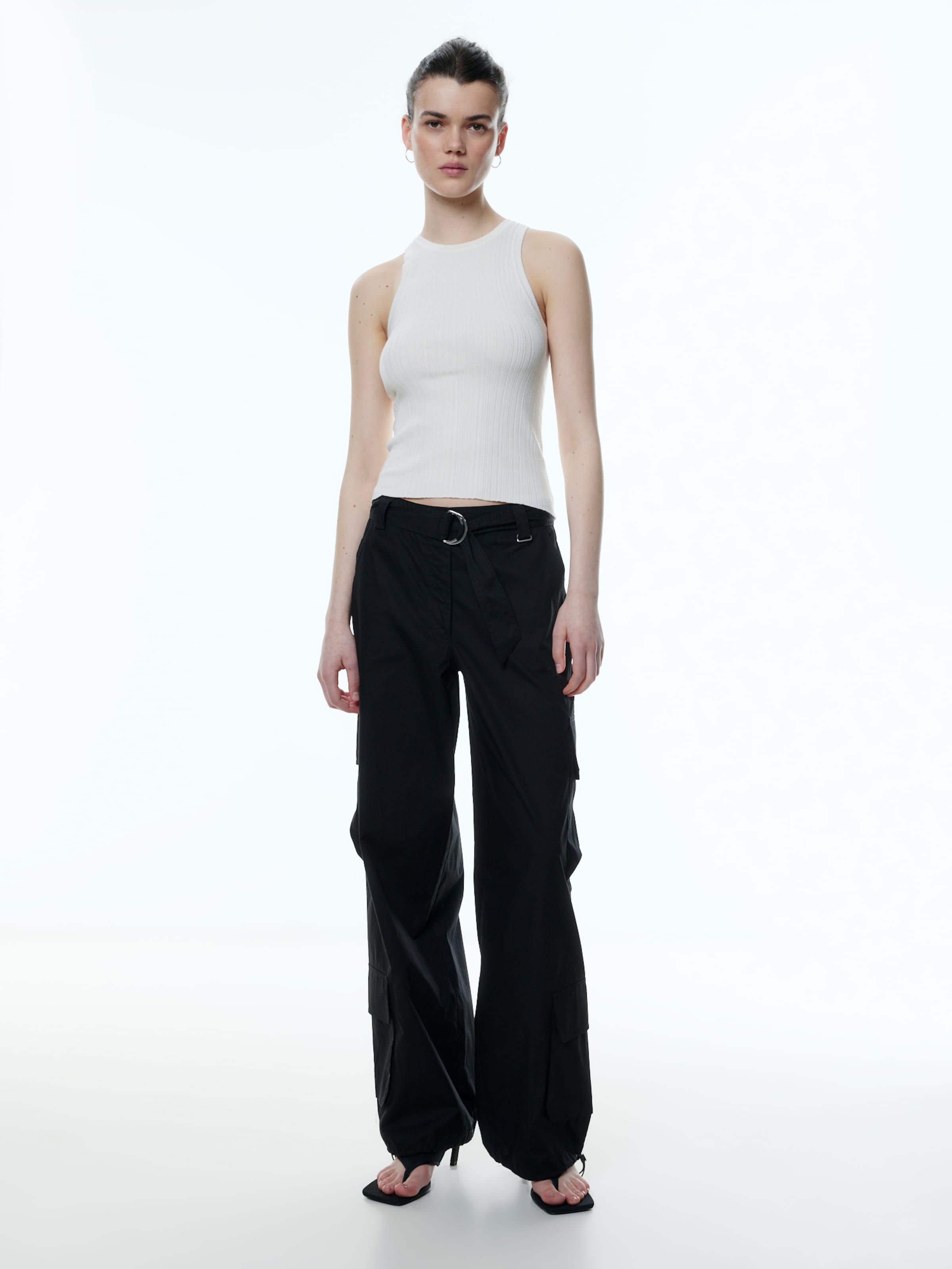 EDITED Mouwloze Shirts Top Ondria Dames Wit