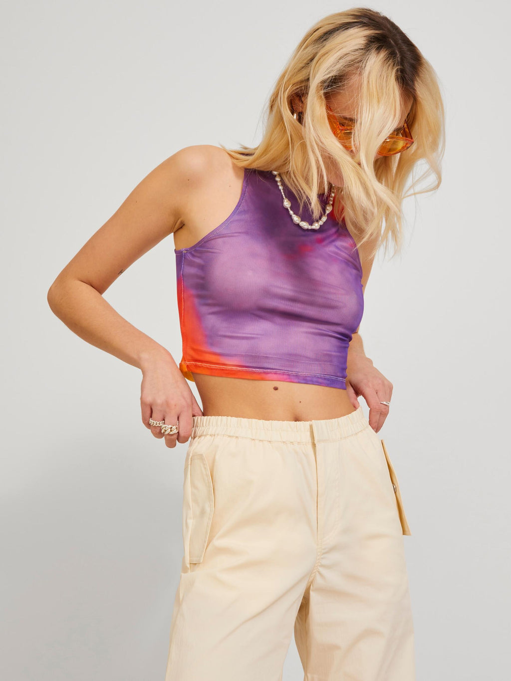 JJXX Tanktops Top ELINA Dames Mauve