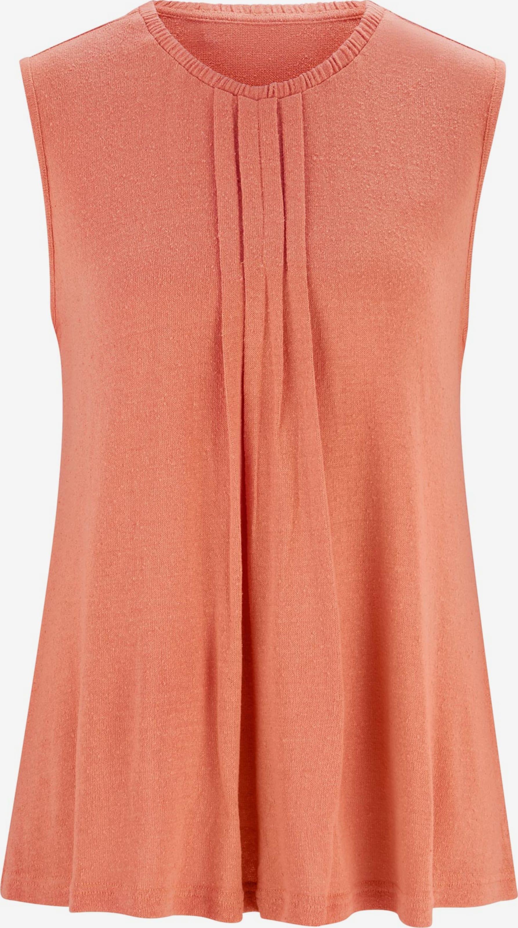 Heine Mouwloze Shirts Top Dames Perzik