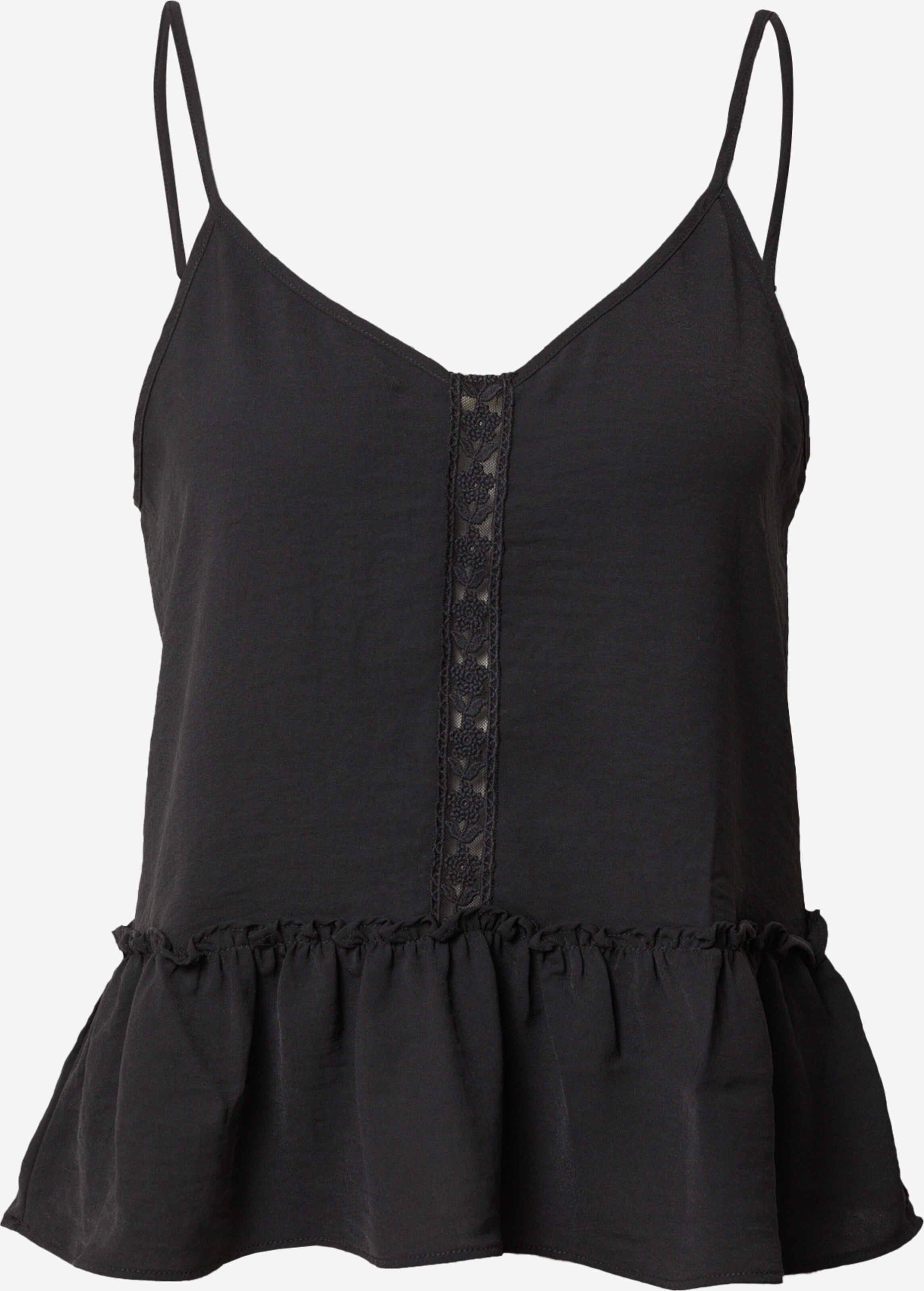 About You Kanten Tops Top Sastra Dames Zwart