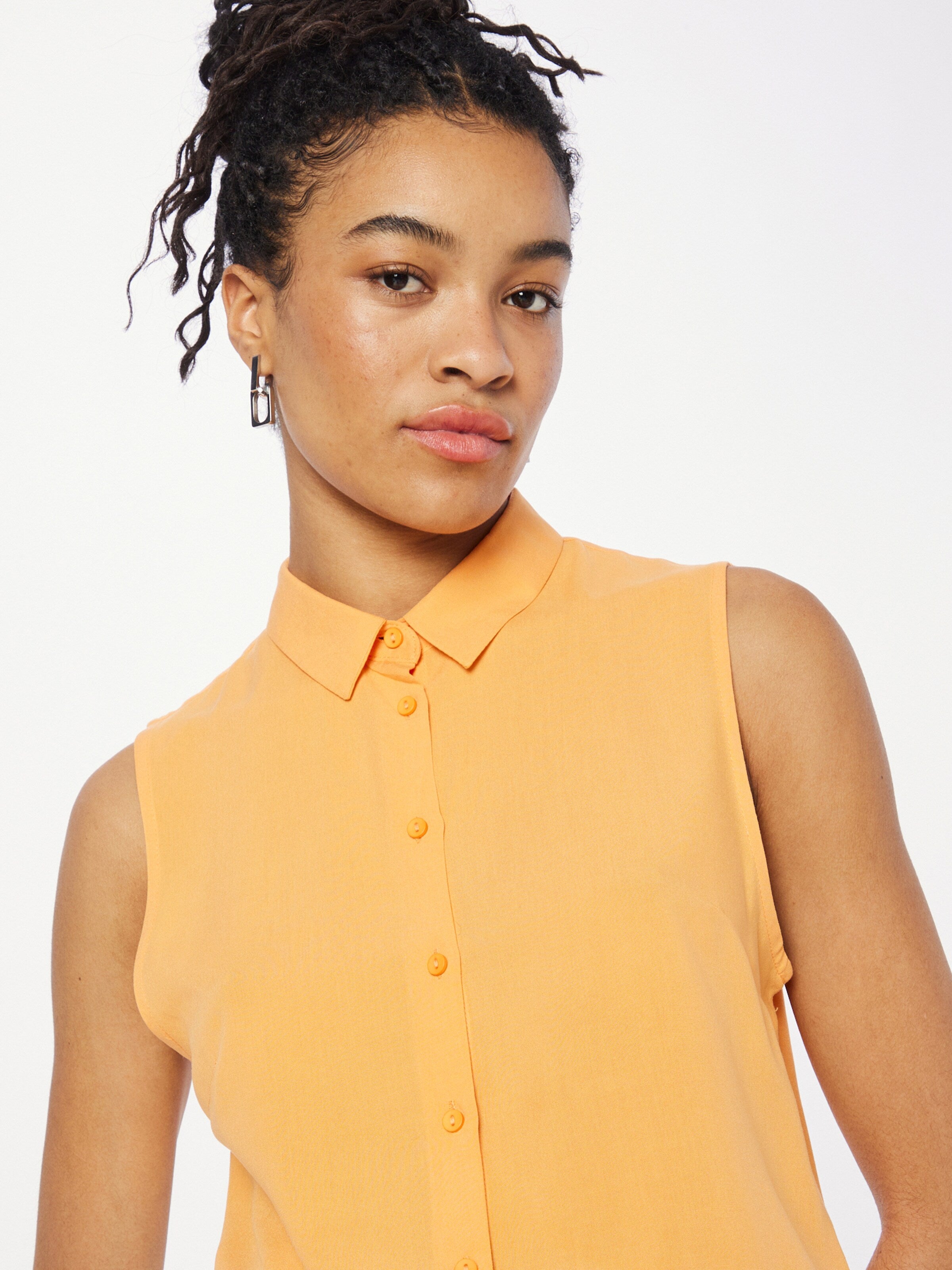 ICHI Blouse Tops Blouse Main To Dames Lichtoranje