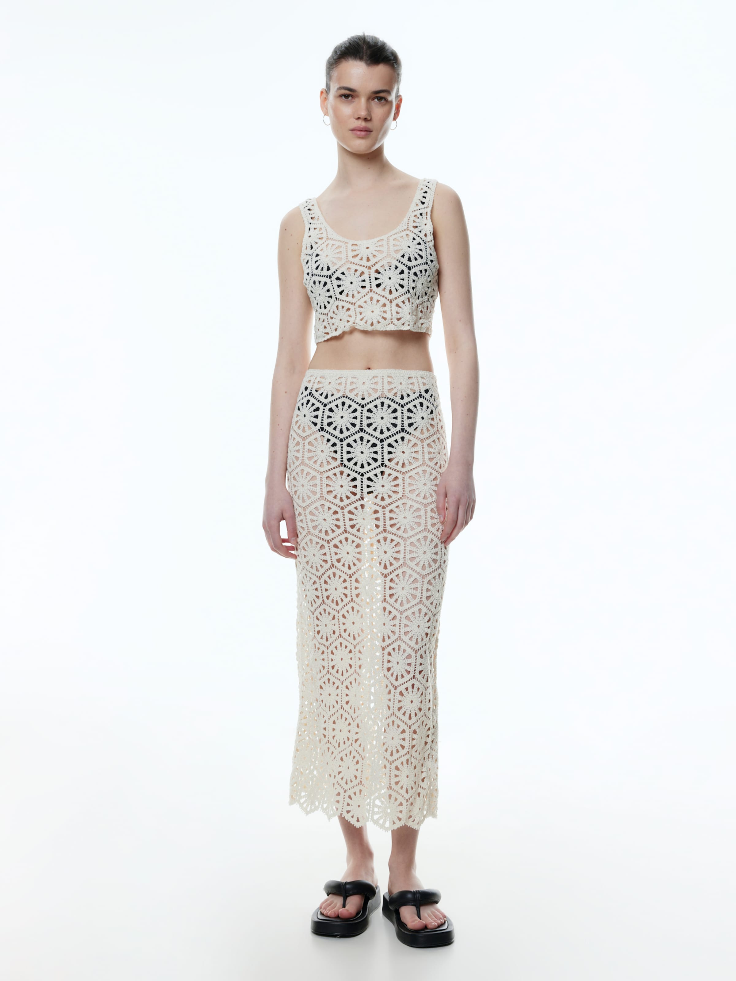 EDITED Crop Tops Top Cosima Dames Beige