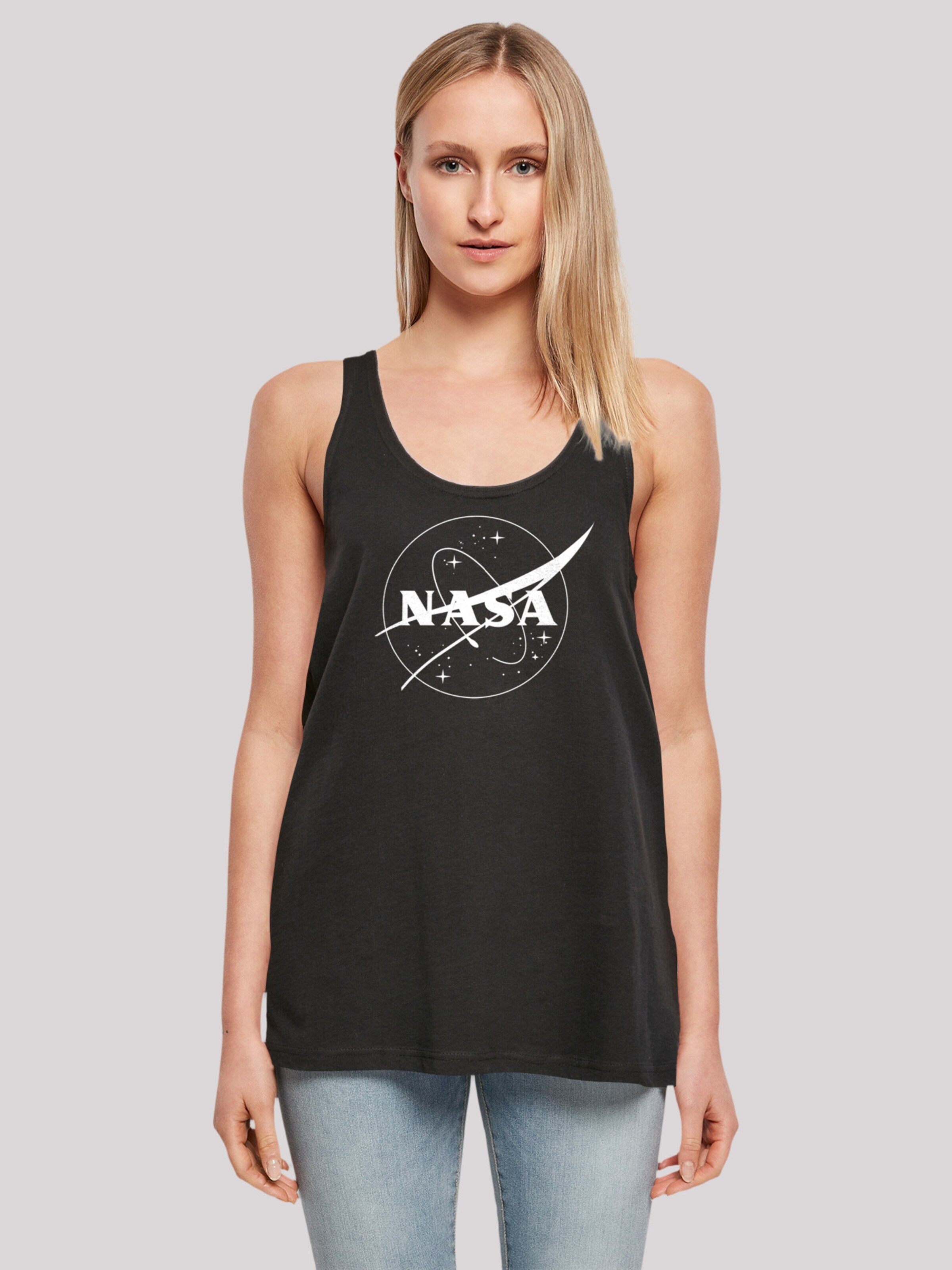 F4NT4STIC Tanktops Top NASA Classic Dames Zwart
