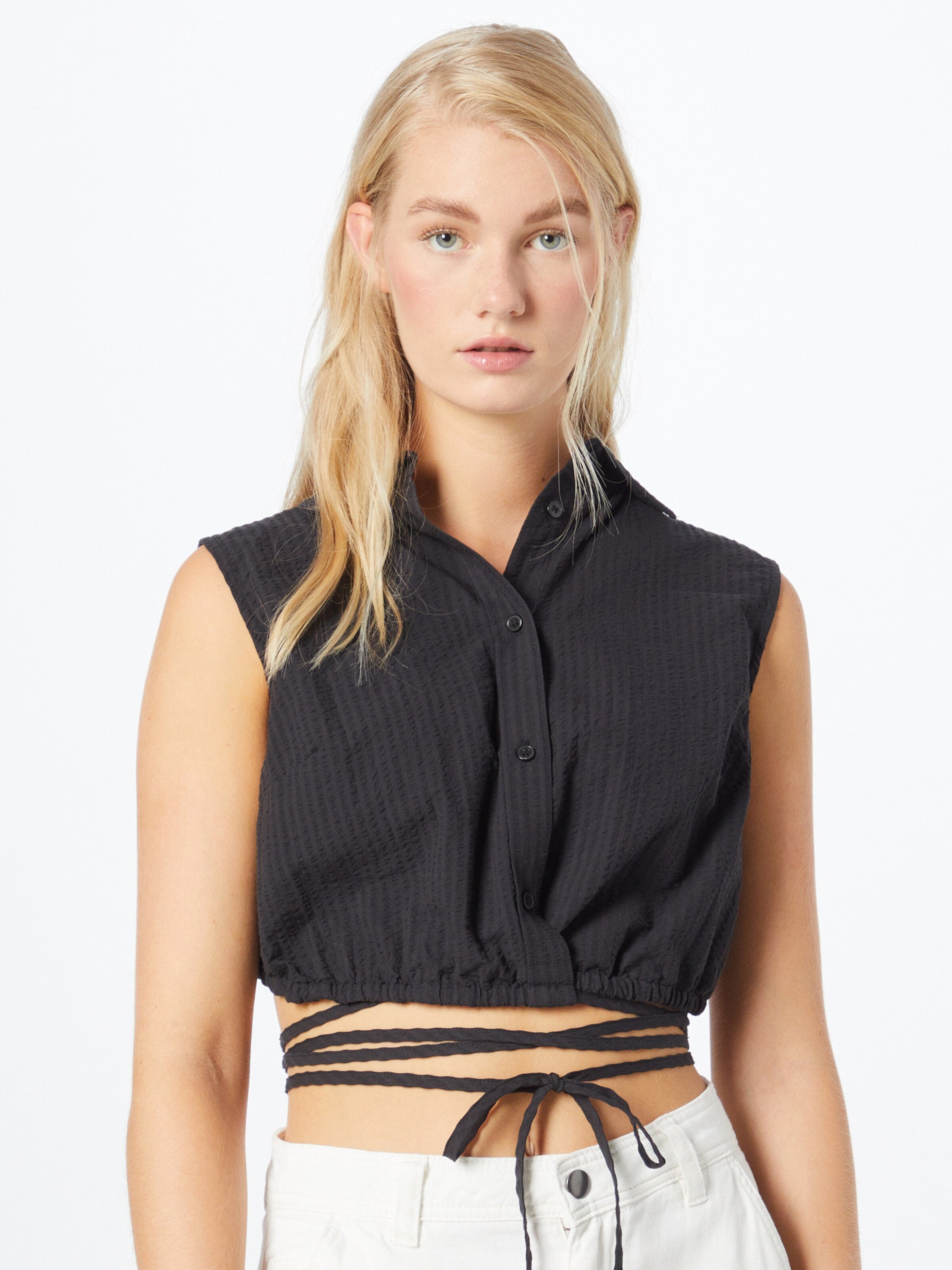 WEEKDAY Blouse Tops Blouse Leon Dames Zwart