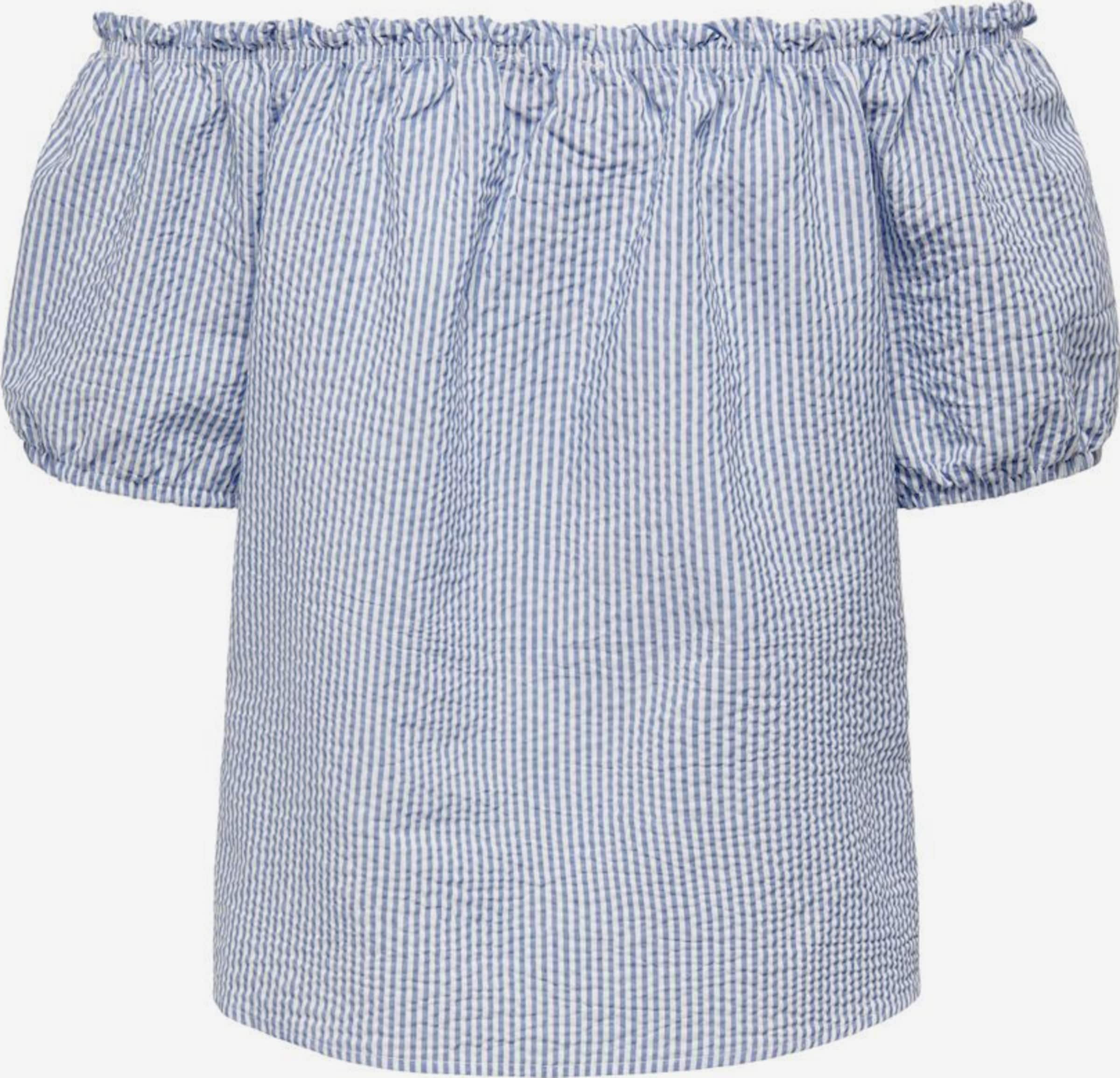 ONLY Uitgaanstops Top Dames Blauw / Wit