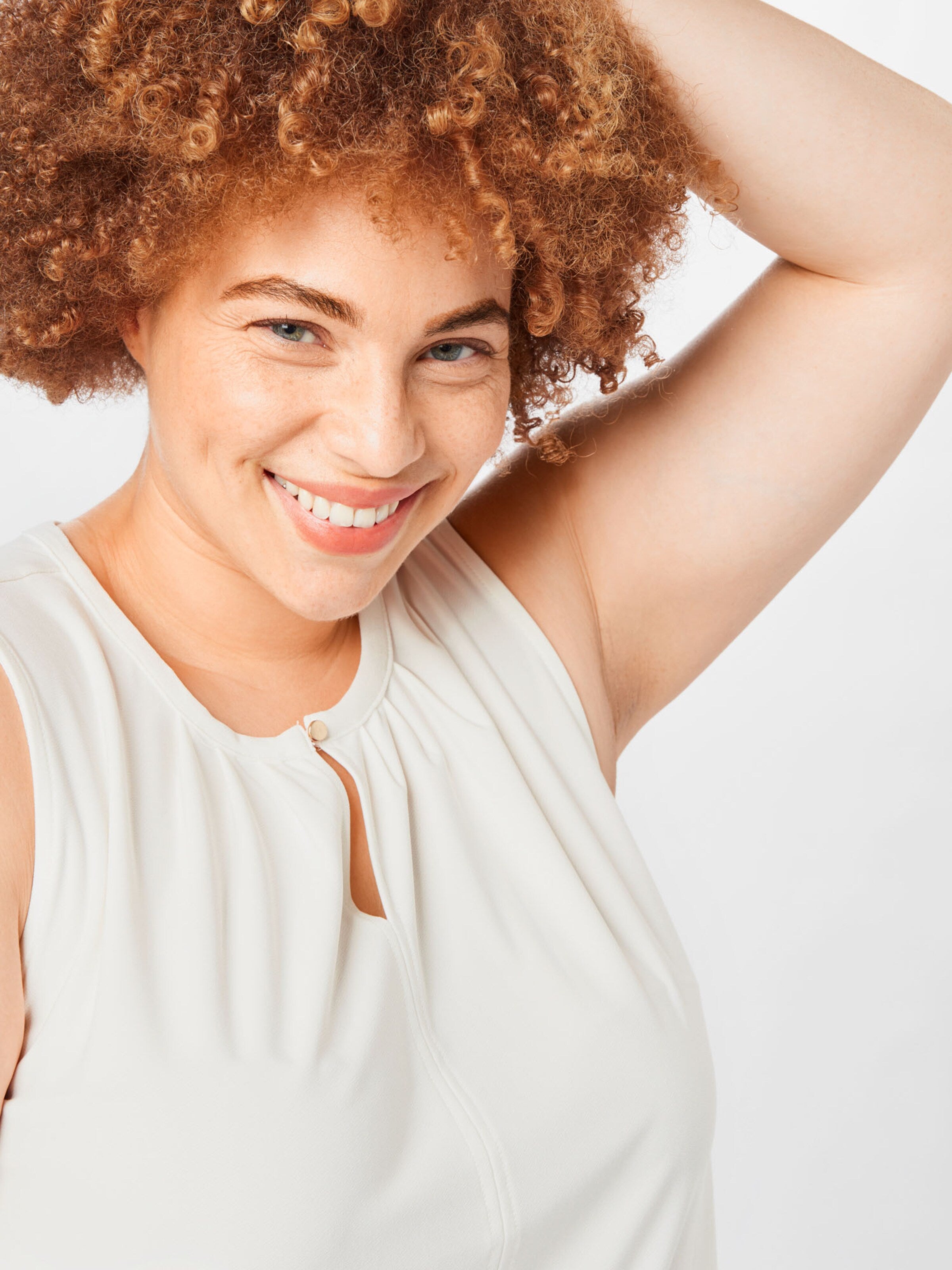 Vero Moda Curve Uitgaanstops Top MILLA Dames Wit