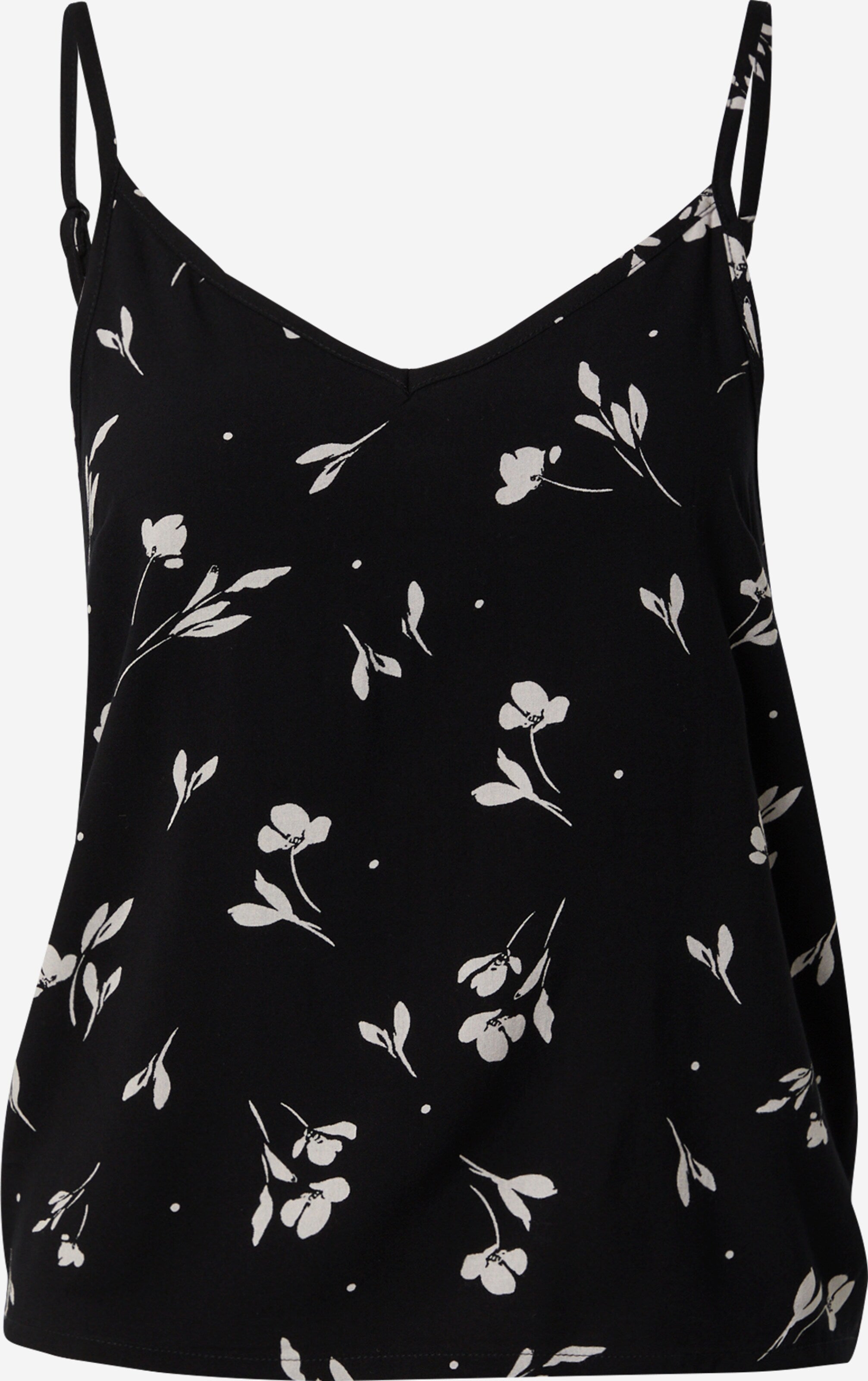 About You Spaghetti Tops Top Laila Dames Zwart / Wit